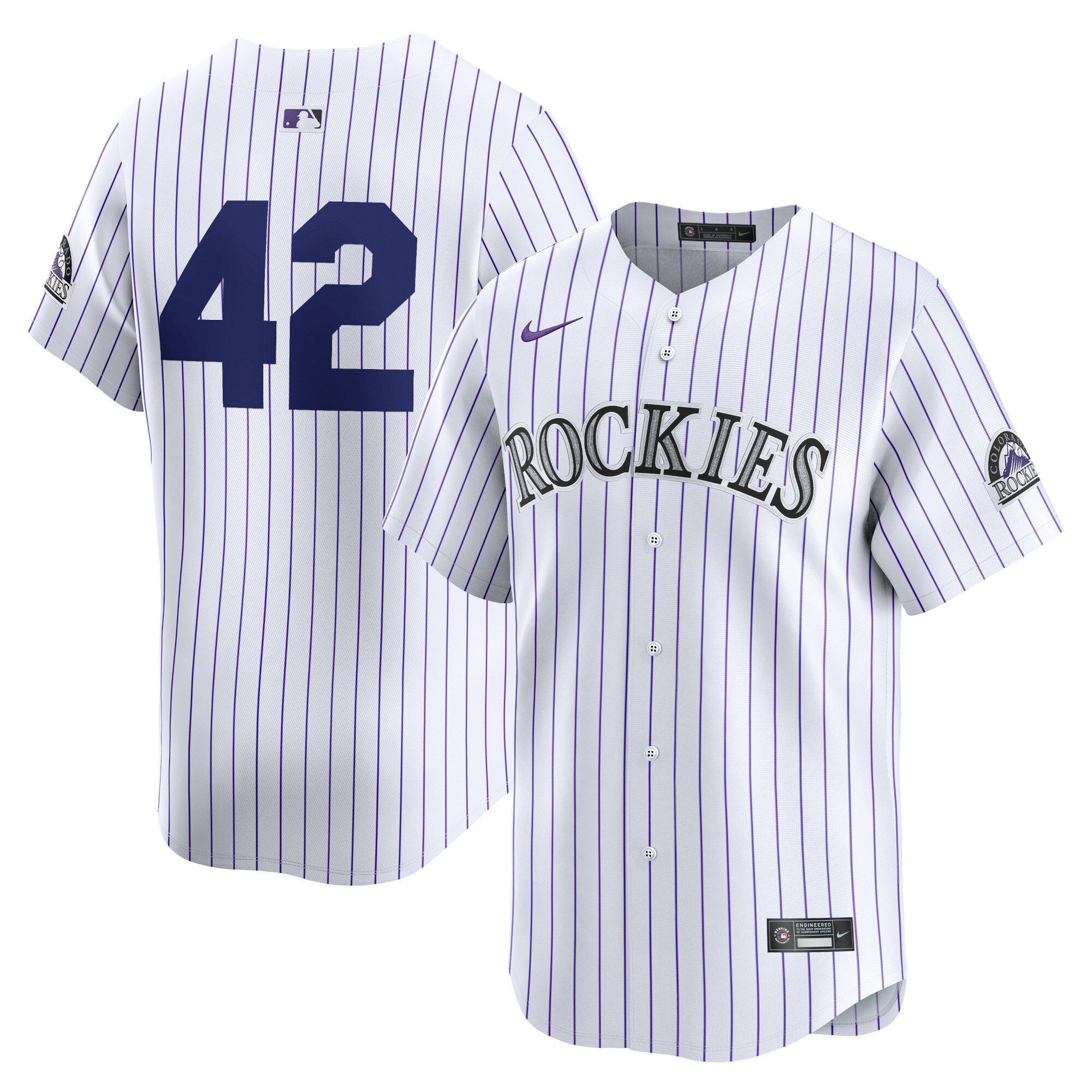 Colorado Rockies  2024 Jackie Robinson Day Home Limited Jersey White