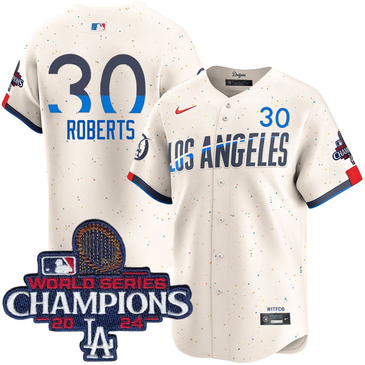 Dave Roberts Los Angeles Dodgers City Connect Limited World Series Champions Jersey