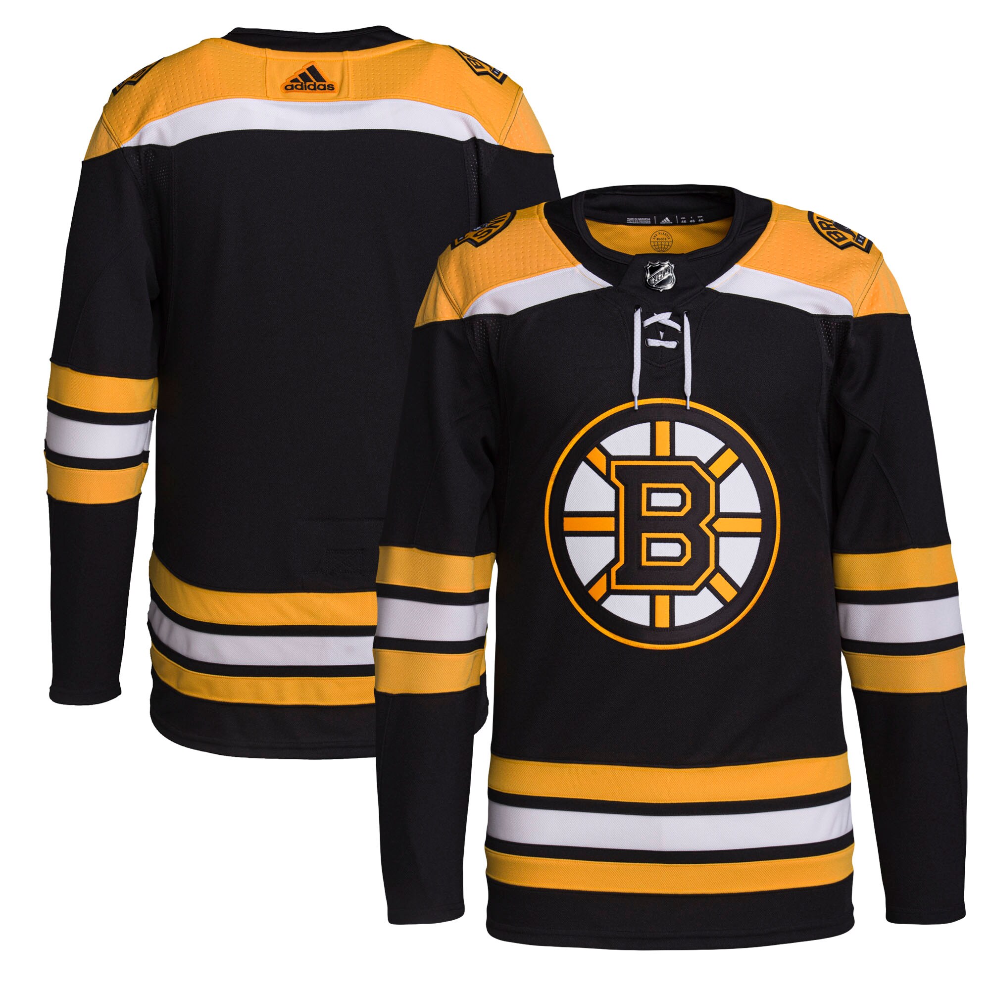 Boston Bruins adidas Home Primegreen Authentic Jersey - Black