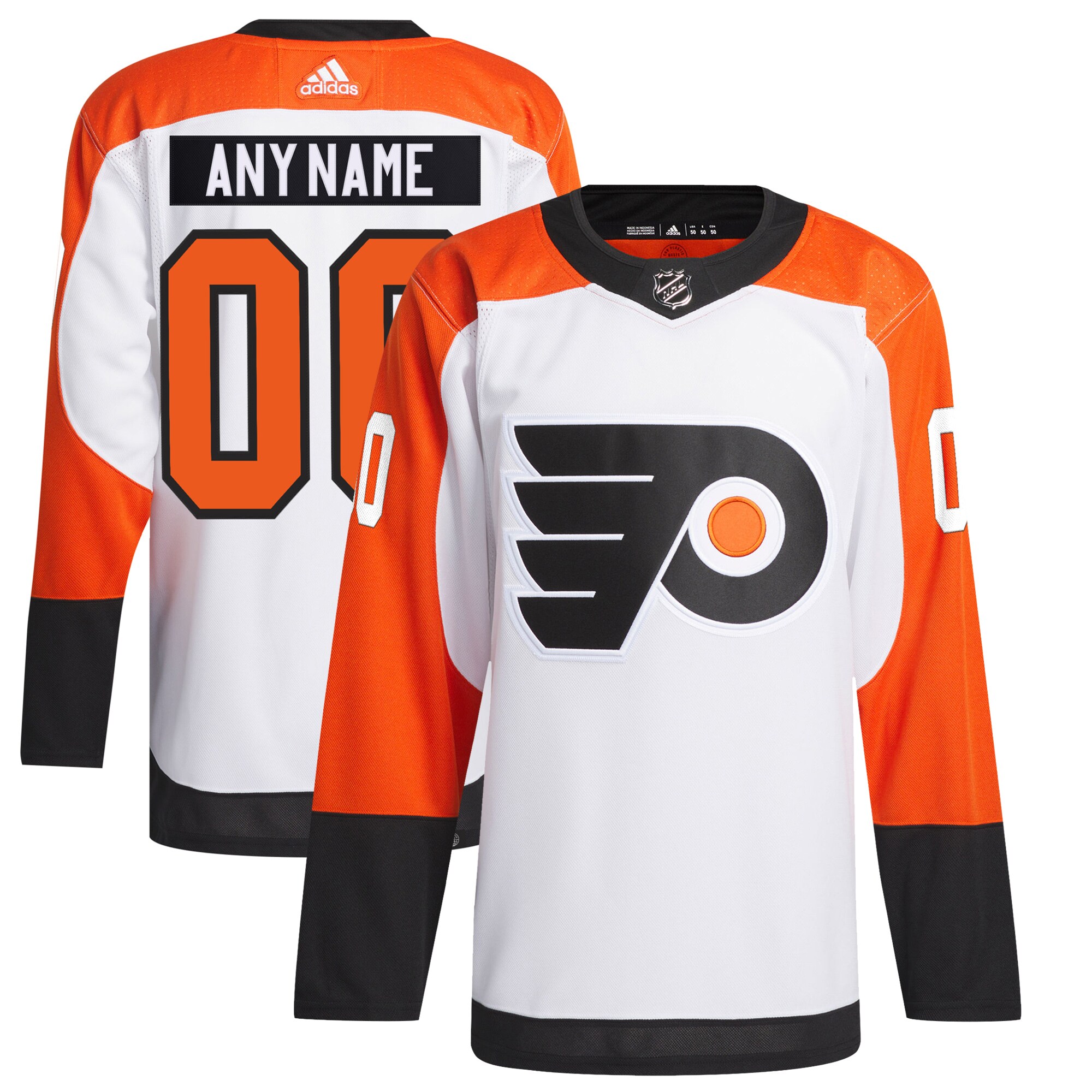 Philadelphia Flyers adidas Away Primegreen Authentic Custom Jersey - White