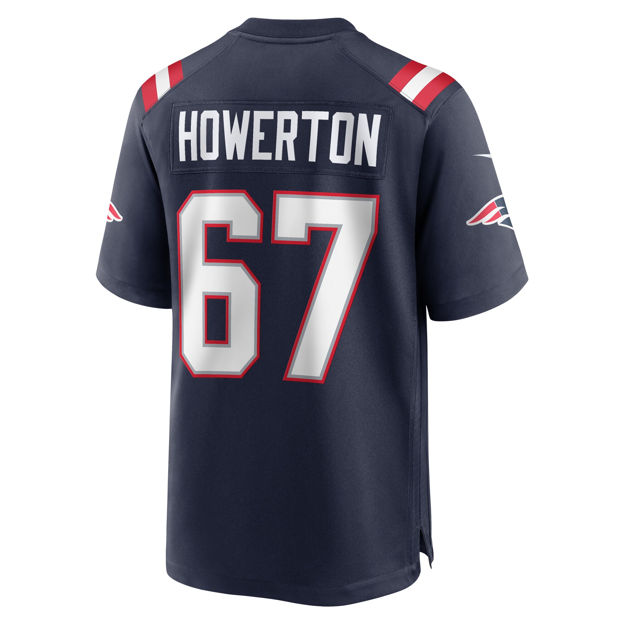 Hayden Howerton New England Patriots  Home Game Player Jersey - Navy