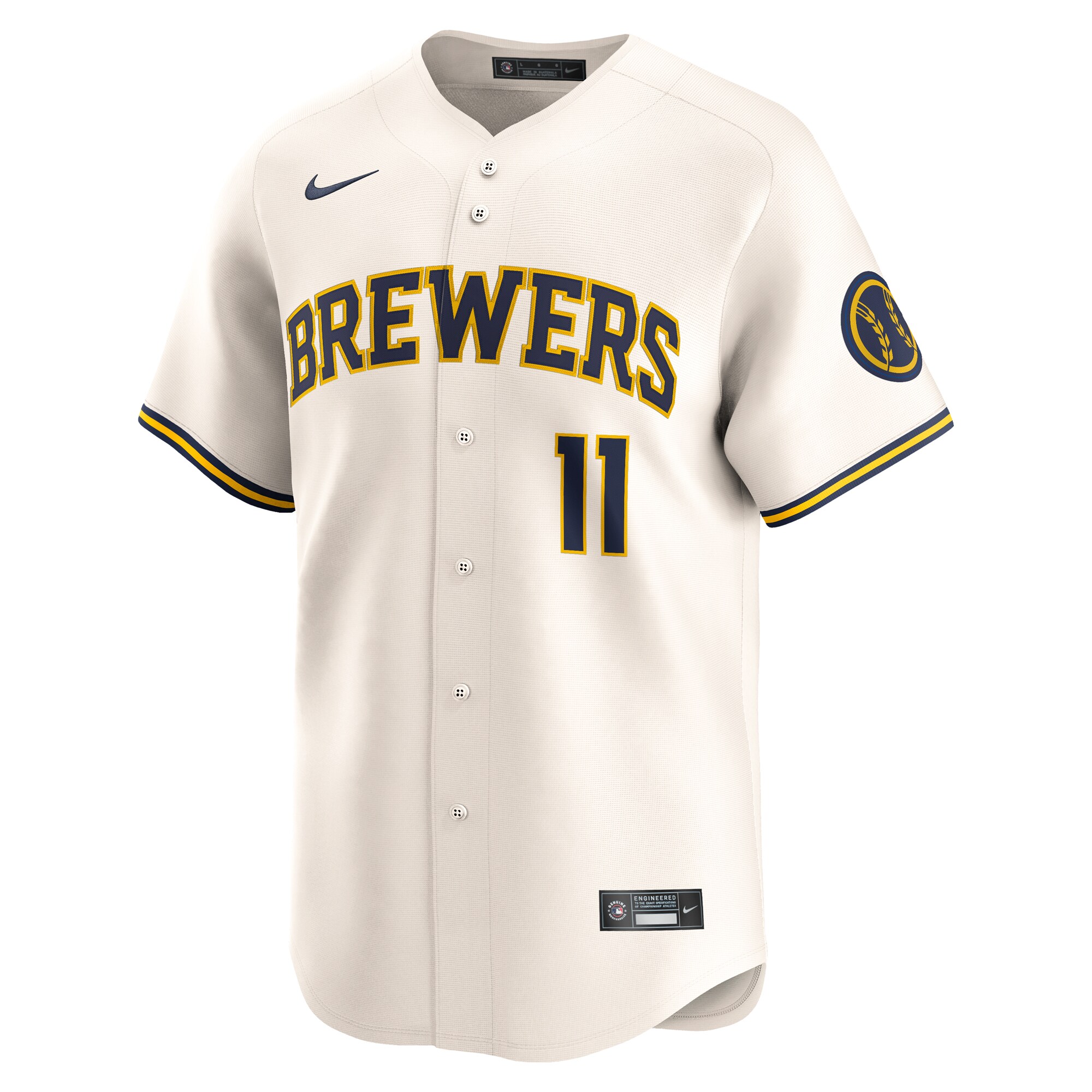 Jackson Chourio Milwaukee Brewers  Home Limited Player Jersey - Cream