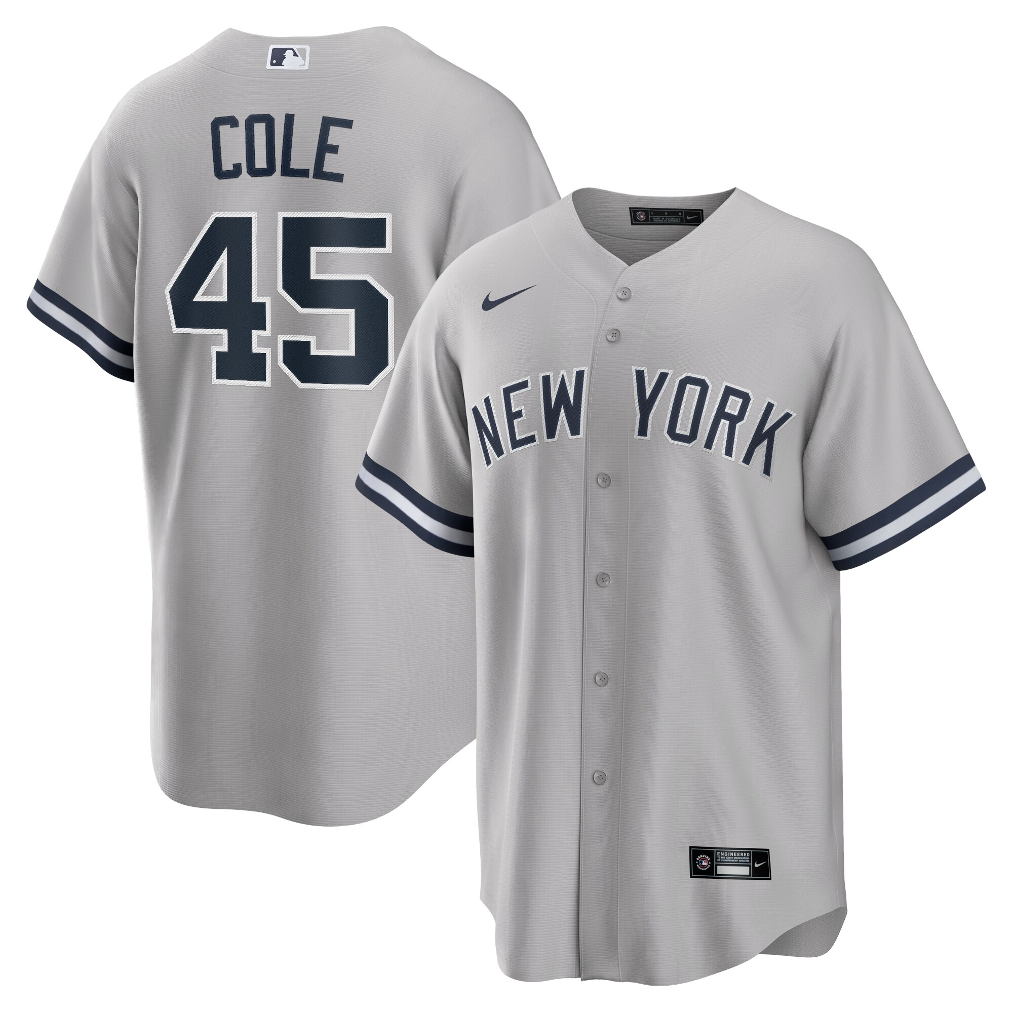 Gerrit Cole New York Yankees  Road Replica Player Name Jersey - Gray