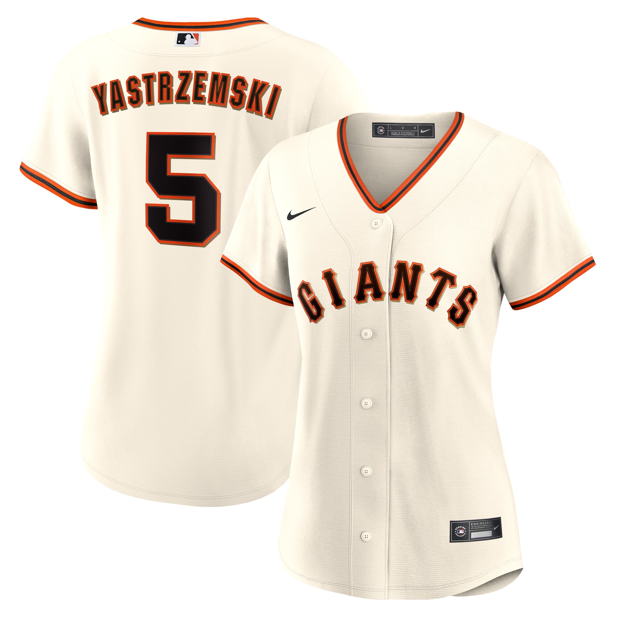 Mike Yastrzemski San Francisco Giants Women's Home Replica Player Jersey - Cream