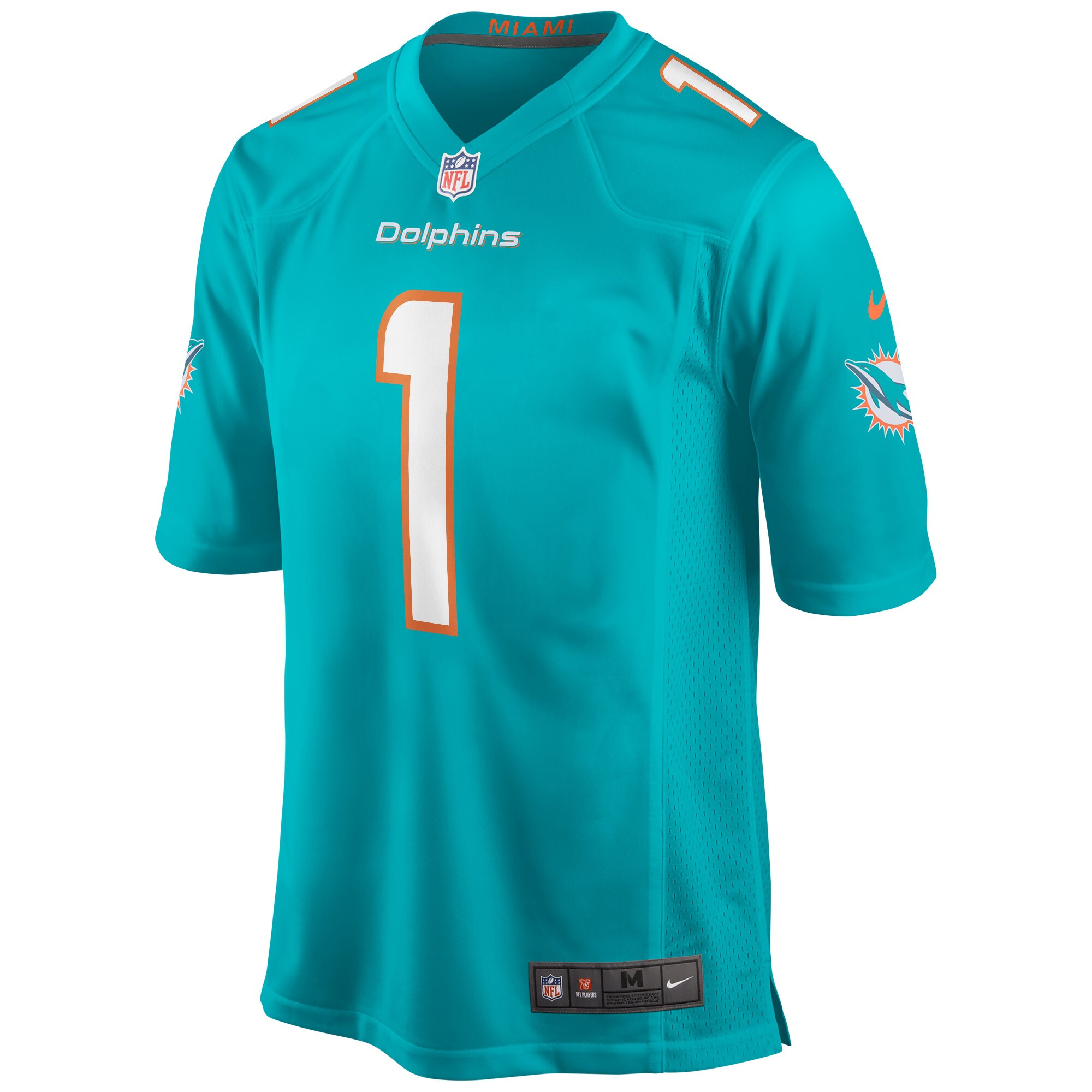 Tua Tagovailoa Miami Dolphins  Game Jersey - Aqua