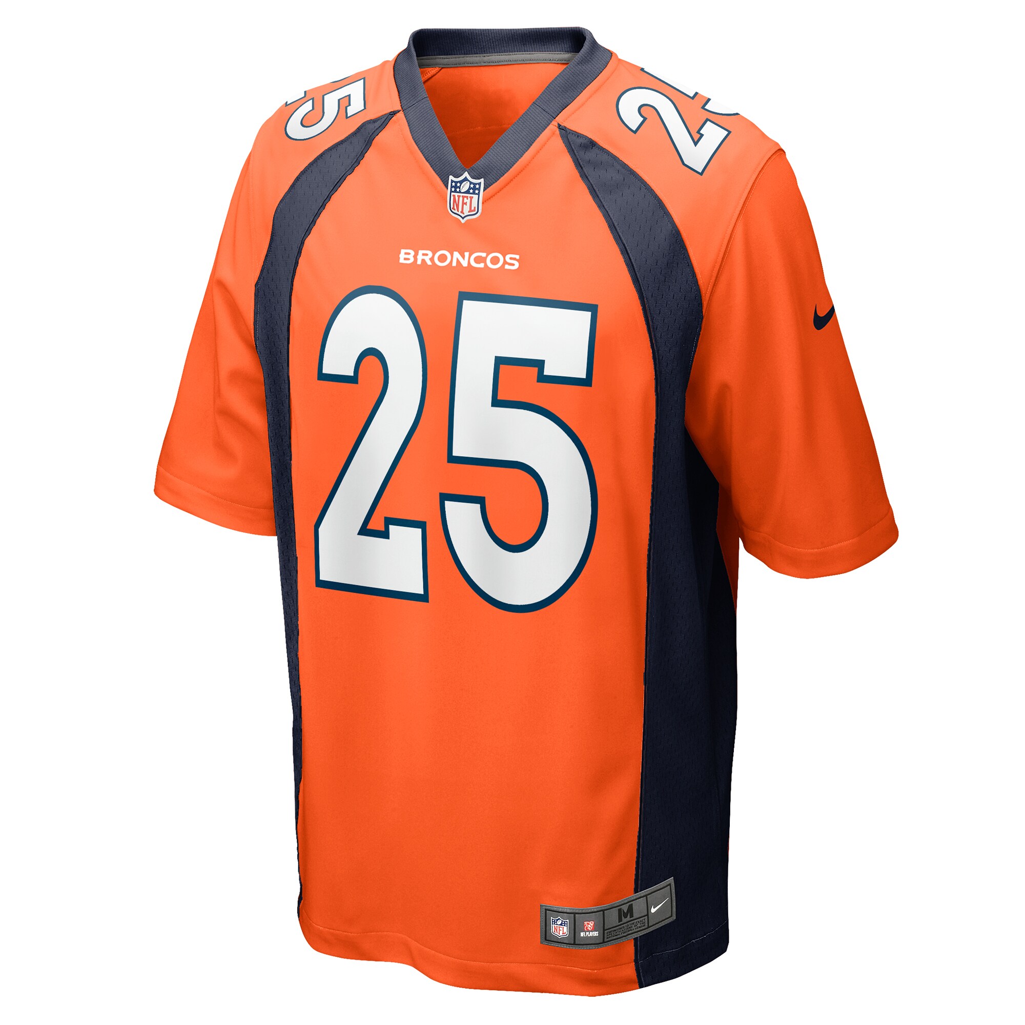 Samaje Perine Denver Broncos  Game Player Jersey - Orange