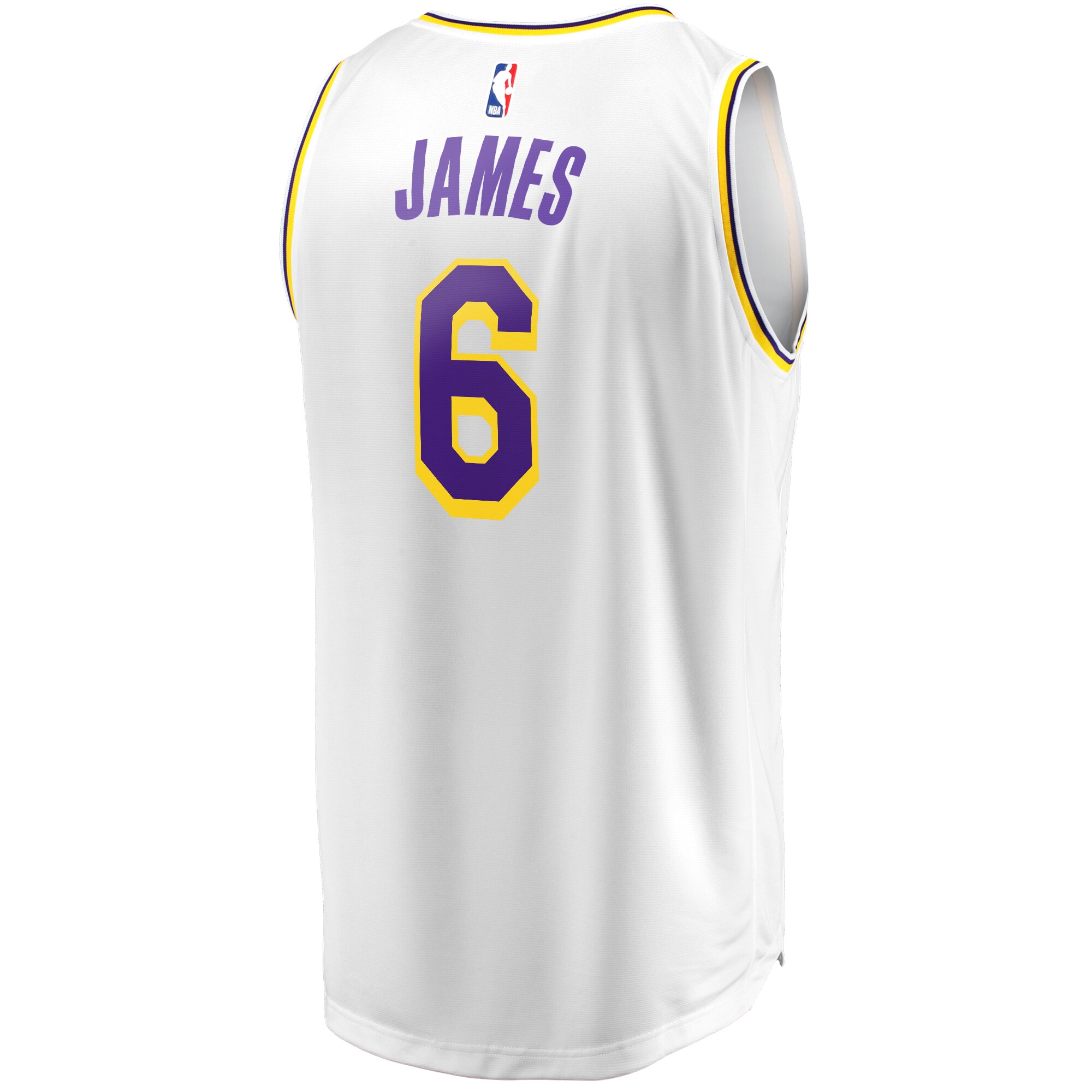 LeBron James Los Angeles Lakers Fanatics Fast Break Replica Player Jersey - Association Edition - White