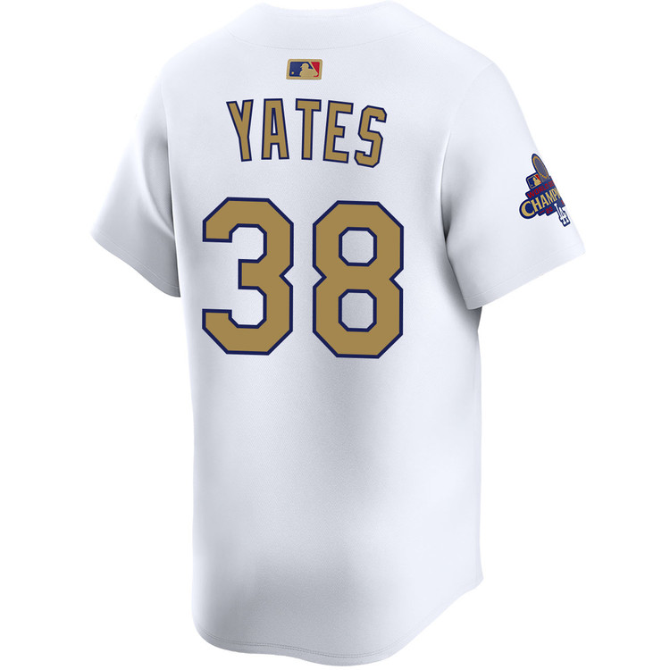 Kirby Yates Los Angeles Dodgers Home 2025 Gold Collection Limited Jersey