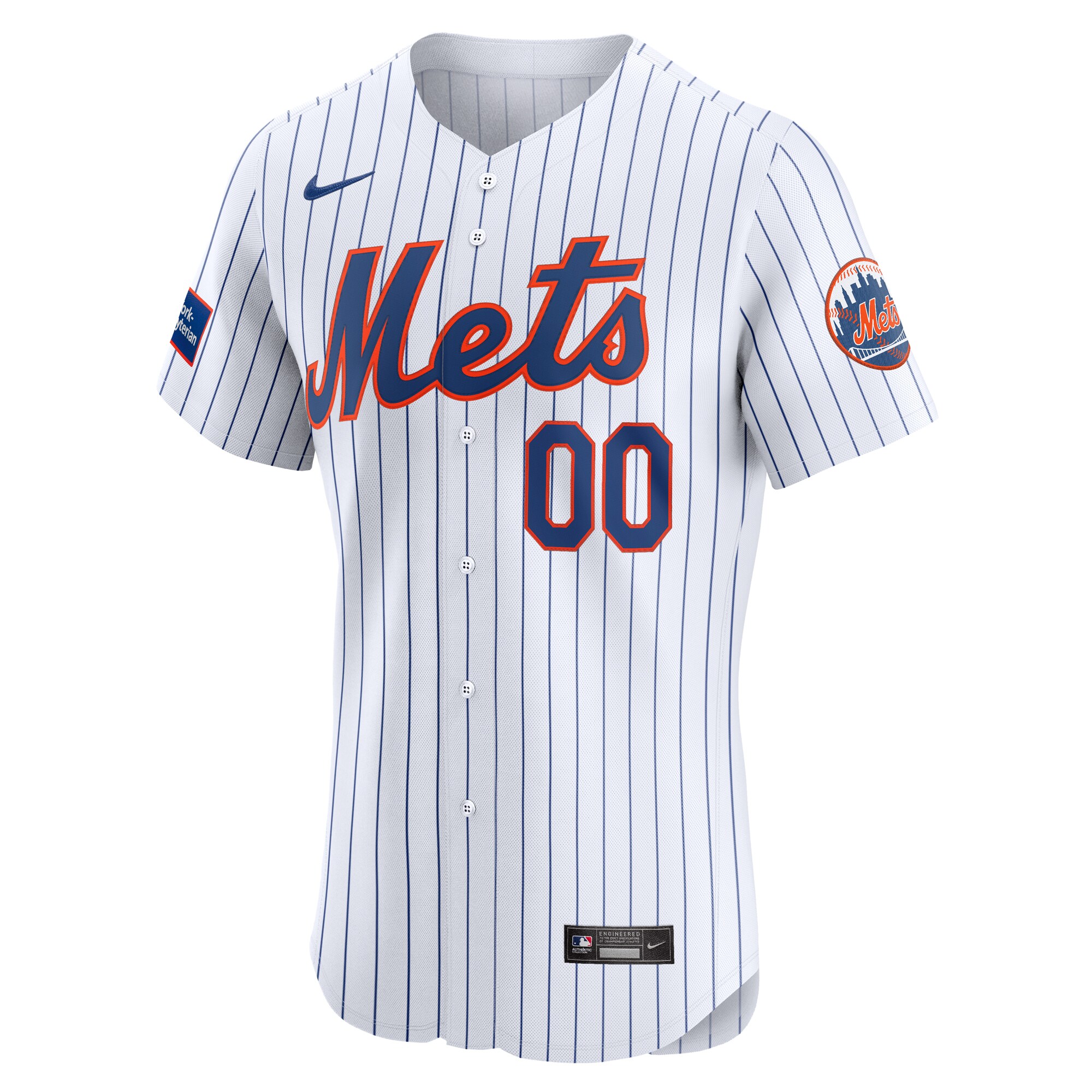 New York Mets Home Elite Pick-A-Player Retired Roster Patch Jersey - White