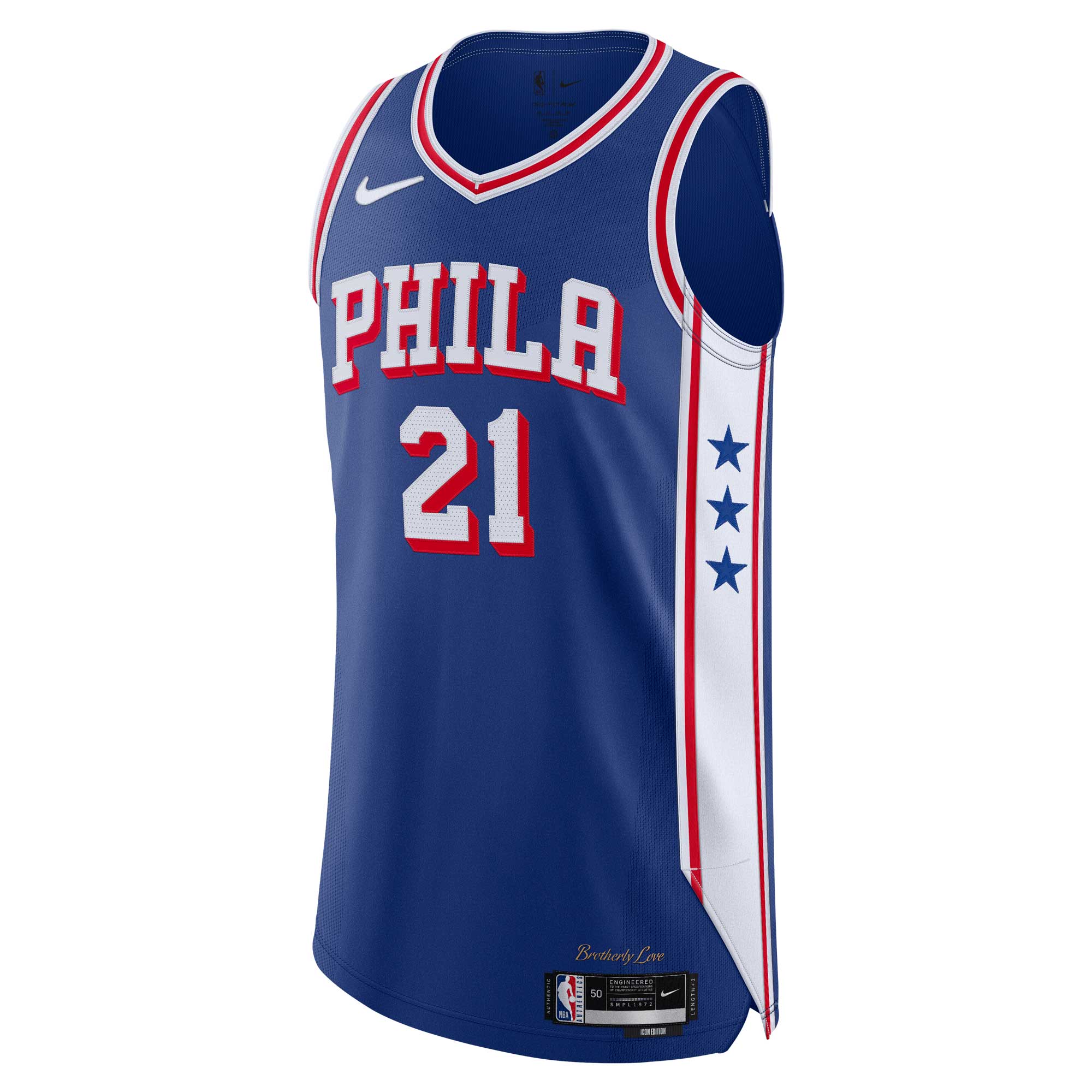 Joel Embiid Philadelphia 76ers Authentic Jersey - Icon Edition - Royal