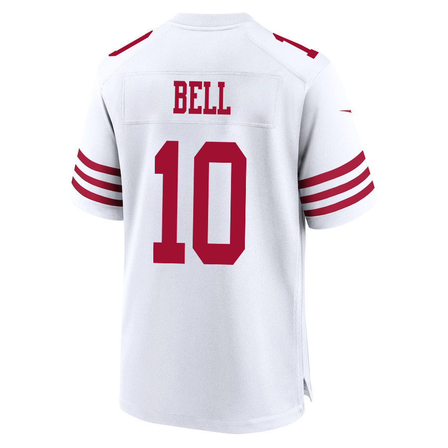 Ronnie Bell 10 San Francisco 49ers Super Bowl LVIII Patch Game Men Jersey - White