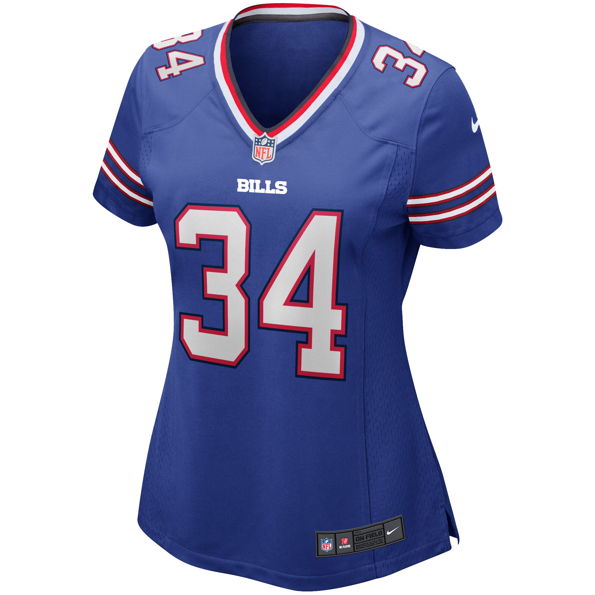 Thurman Thomas Buffalo Bills Women's Game Retired Player Jersey - Royal