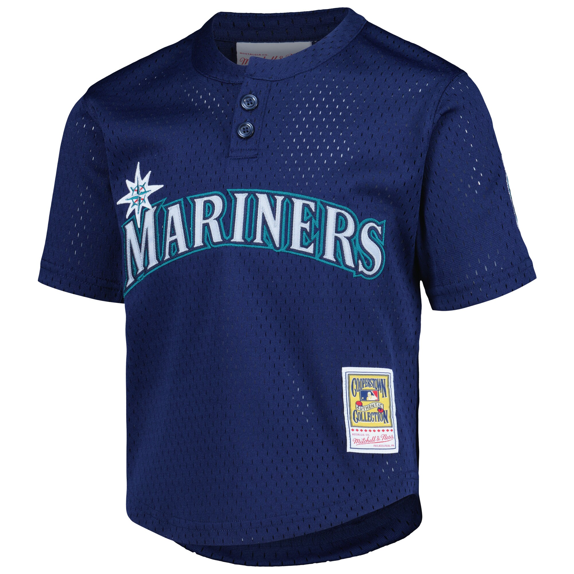 Ken Griffey Jr. Seattle Mariners Mitchell & Ness Preschool Cooperstown CollectionMesh Batting Practice Jersey - Navy