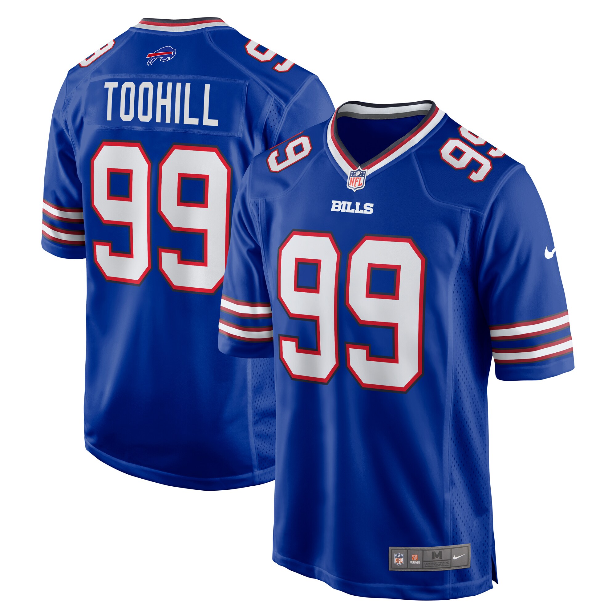 Casey Toohill Buffalo Bills   Game Jersey -  Royal