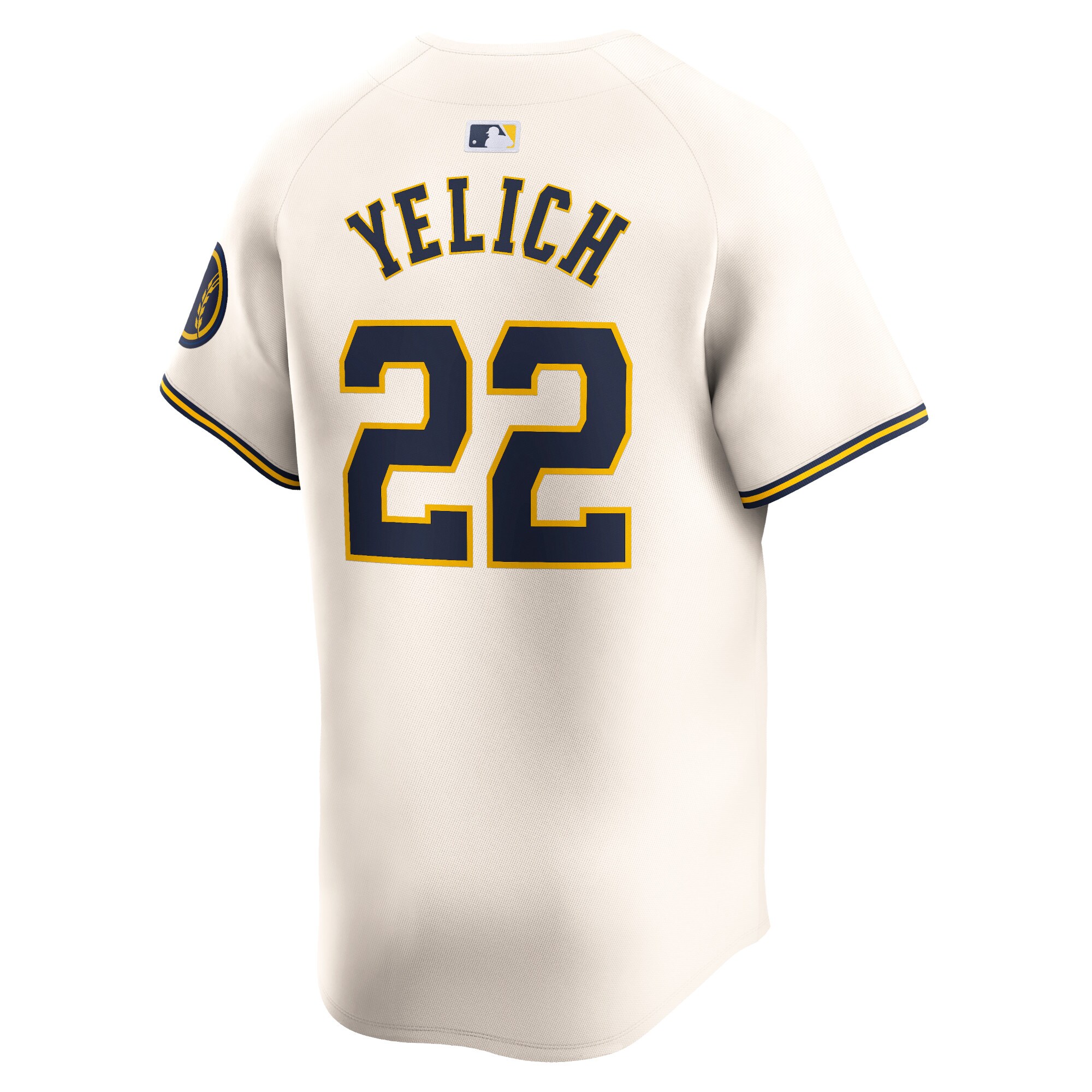 Christian Yelich Milwaukee Brewers  Home Limited Player Jersey - Cream