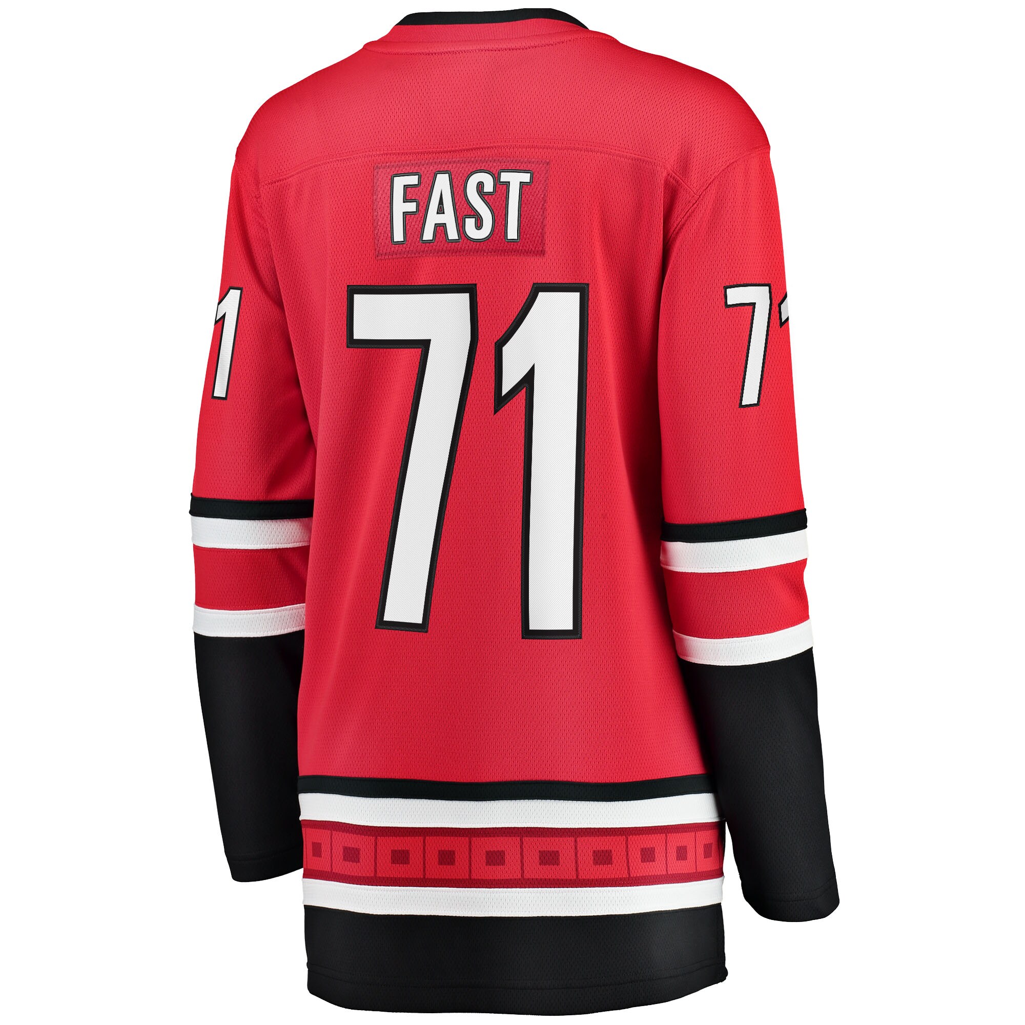 Jesper Fast Carolina Hurricanes Fanatics Women's Alternate Breakaway Jersey - Red