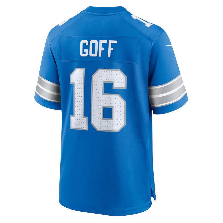 Jared Goff #16 Detroit Lions Super Bowl LIX Jersey - Men's - Blue