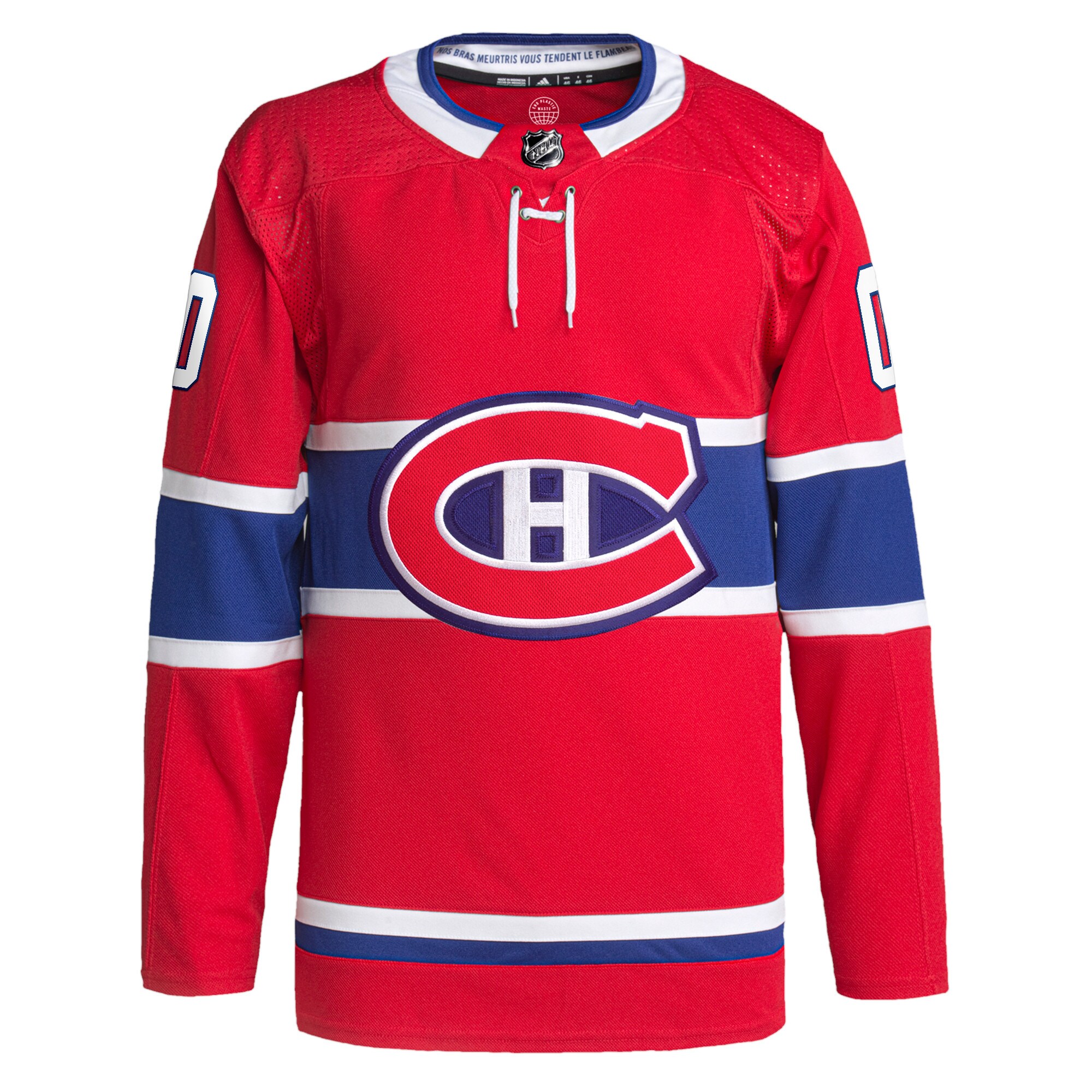 Montreal Canadiens adidas Home Primegreen Authentic Custom Jersey - Red