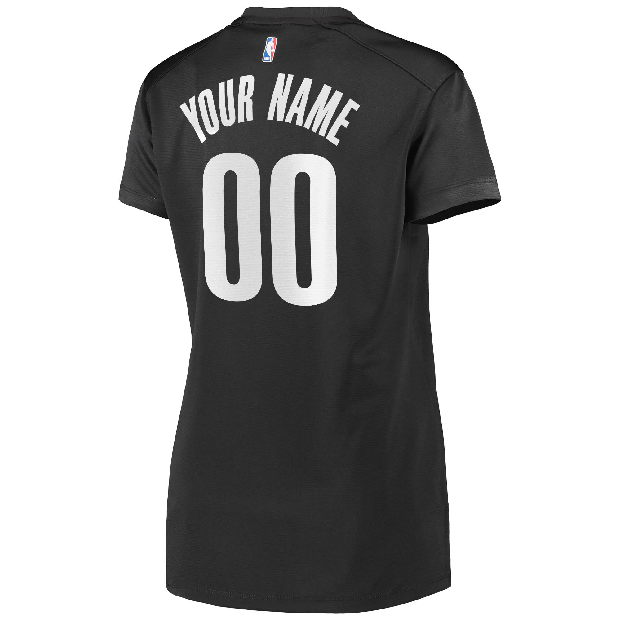 Brooklyn Nets Fanatics Women's Fast Break Replica Custom Jersey Charcoal - Statement Edition