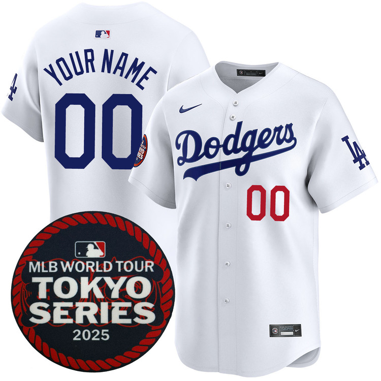Los Angeles Dodgers Personalized Home 2025 Tokyo Series Jersey