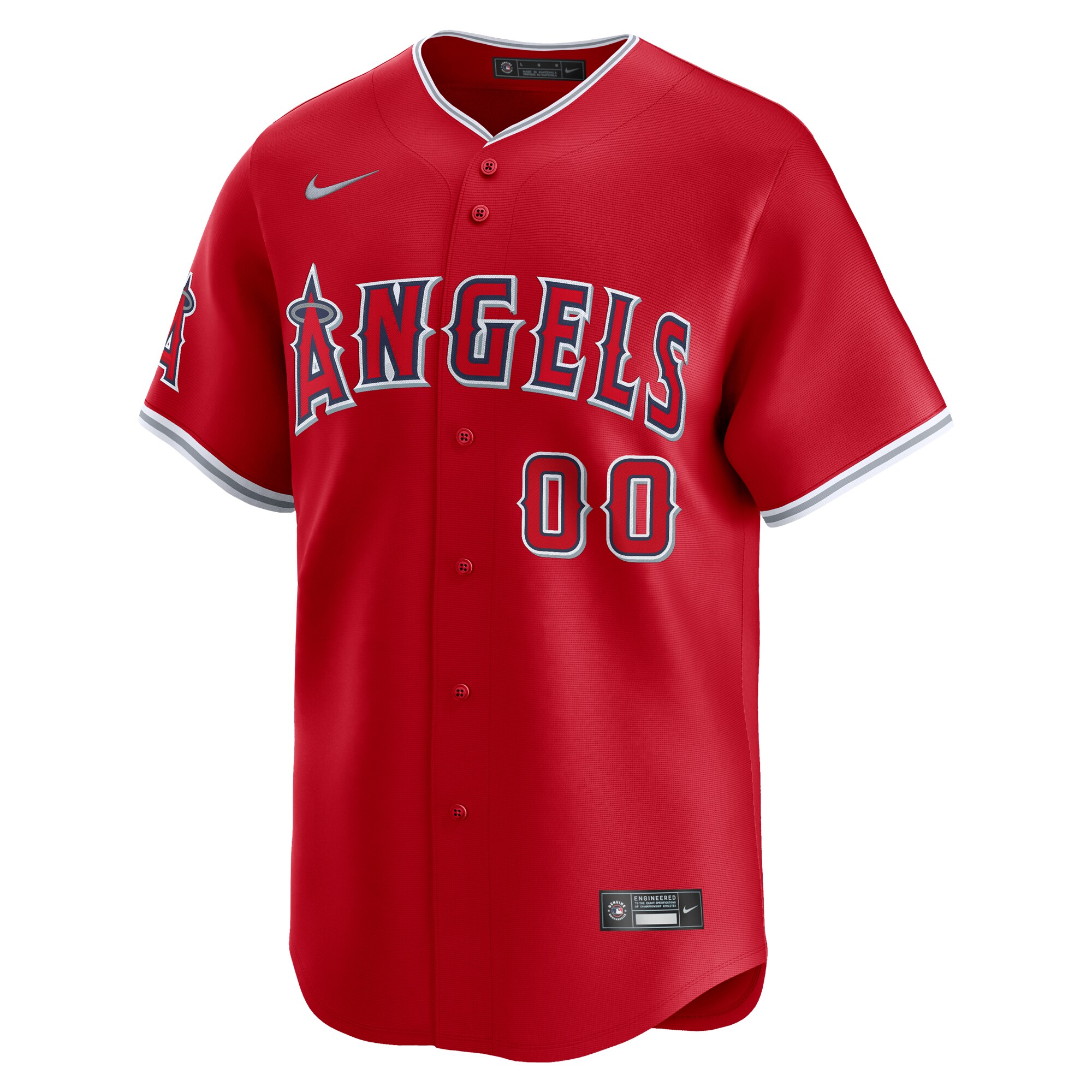Los Angeles Angels   Alternate Limited Custom Jersey Red