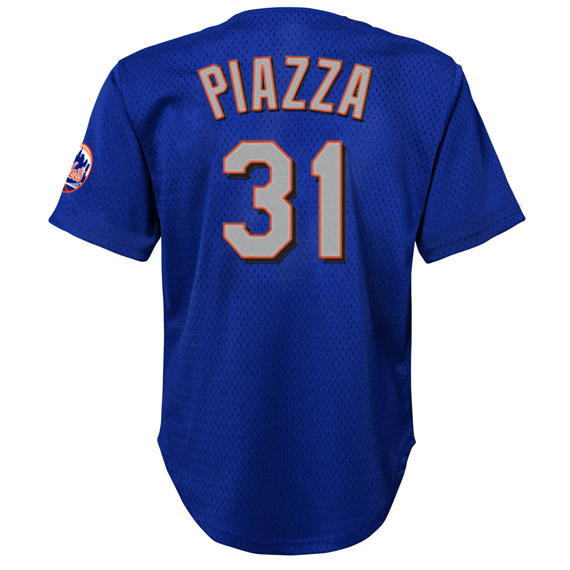 Mike Piazza New York Mets Mitchell & Ness Youth Cooperstown CollectionMesh Batting Practice Jersey - Royal