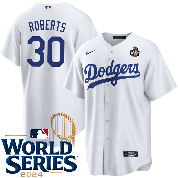 Dave Roberts Los Angeles Dodgers Home World Series Jersey