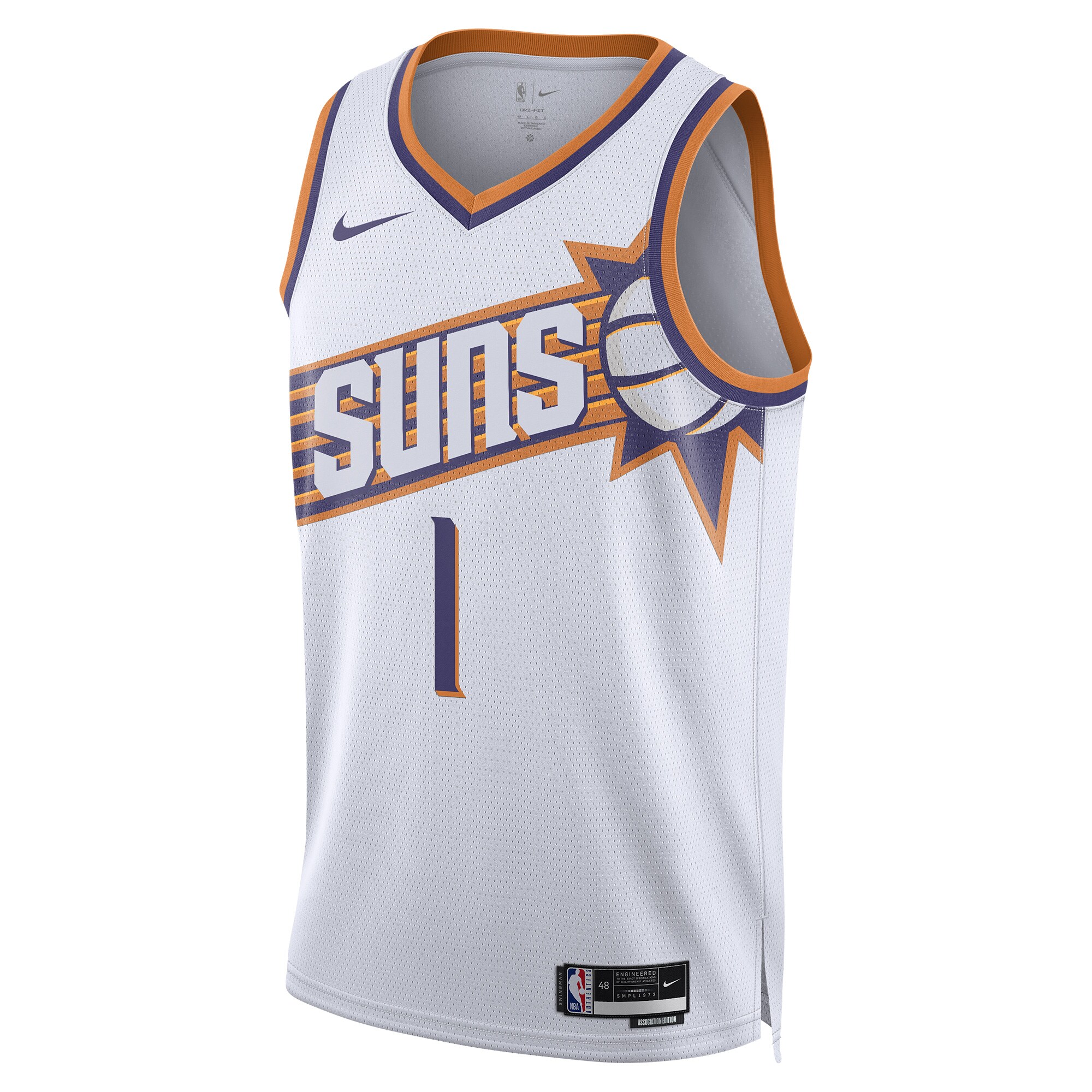Devin Booker Phoenix Suns Unisex Swingman Jersey - Association Edition - White