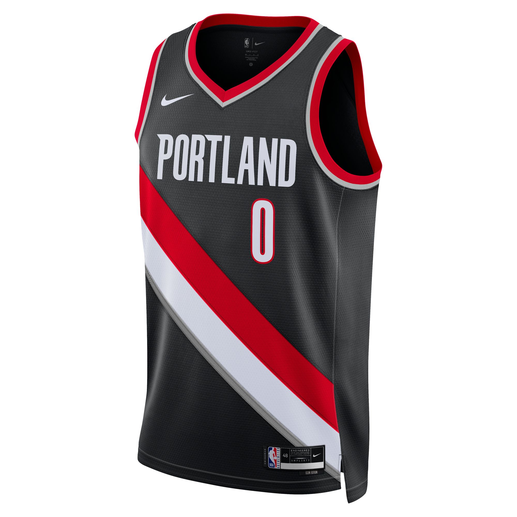 Damian Lillard Portland Trail Blazers Unisex Swingman Jersey - Icon Edition - Black