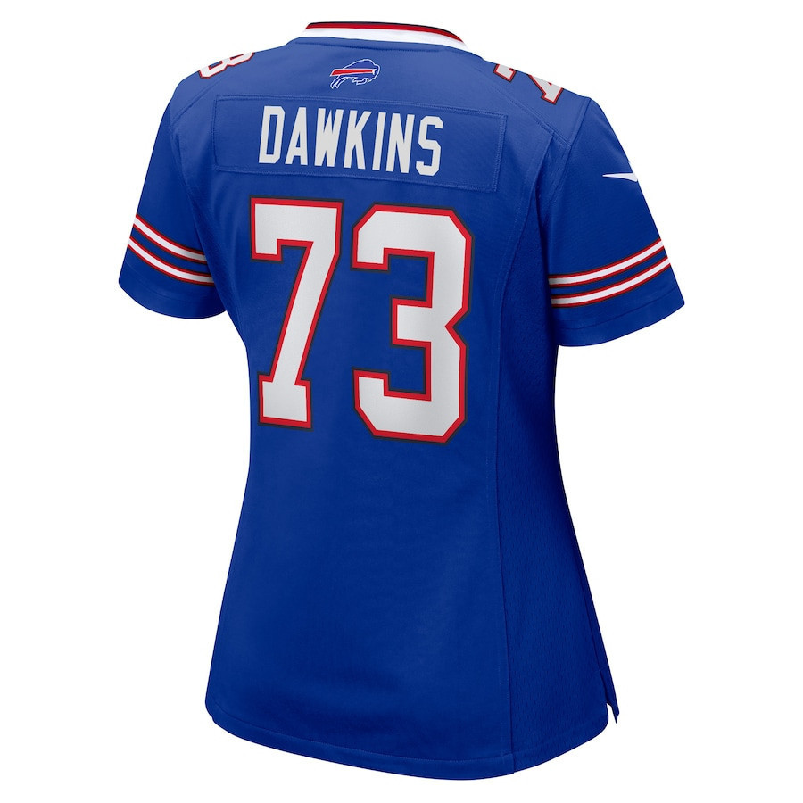 Dion Dawkins #73 Buffalo Bills Super Bowl LIX Women's Jersey - Royal