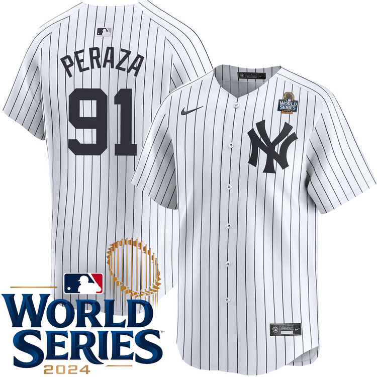 Oswald Peraza New York Yankees Youth Home Limited World Series Jersey
