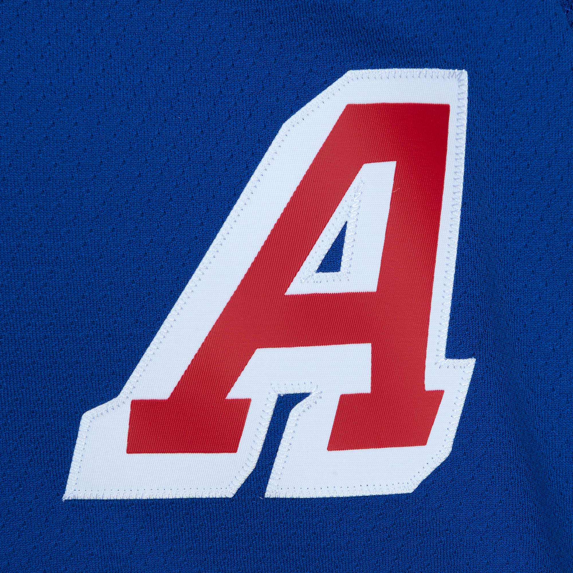 Brian Leetch New York Rangers Mitchell & Ness Alternate Captain Patch 1993\/94 Blue Line Player Jersey - Blue