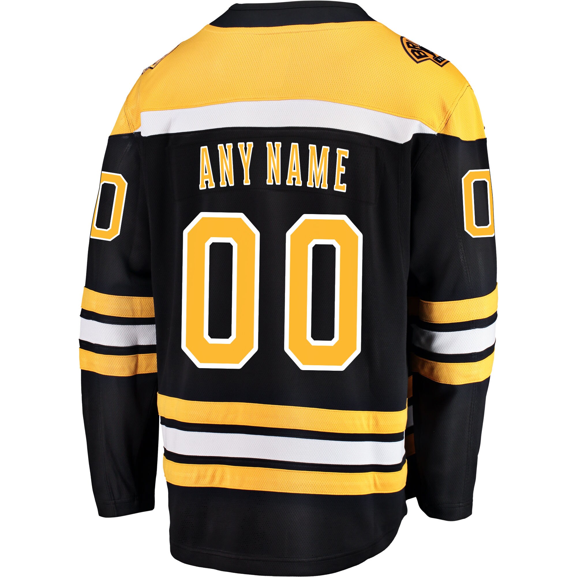 Boston Bruins Fanatics Home Breakaway Custom Jersey - Black