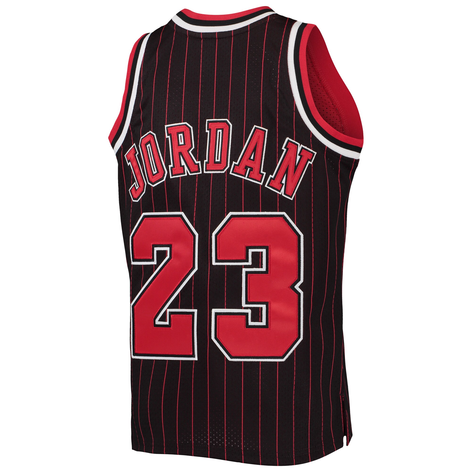 Michael Jordan Chicago Bulls Mitchell & Ness Youth 1996-97 Hardwood Classics Authentic Jersey - Black\/Red