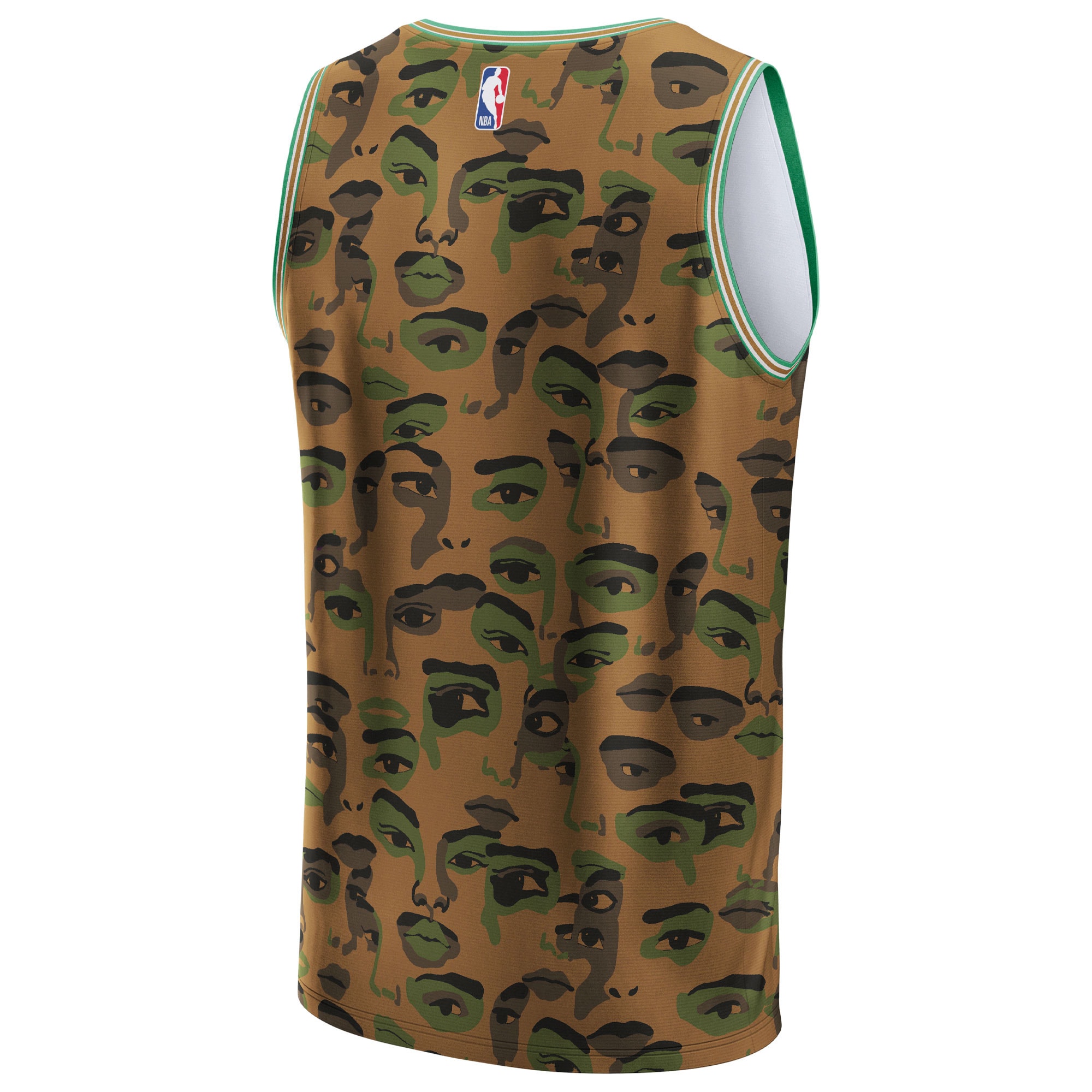 Boston Celtics NBA & KidSuper Studios by Fanatics Unisex Hometown Jersey - Brown