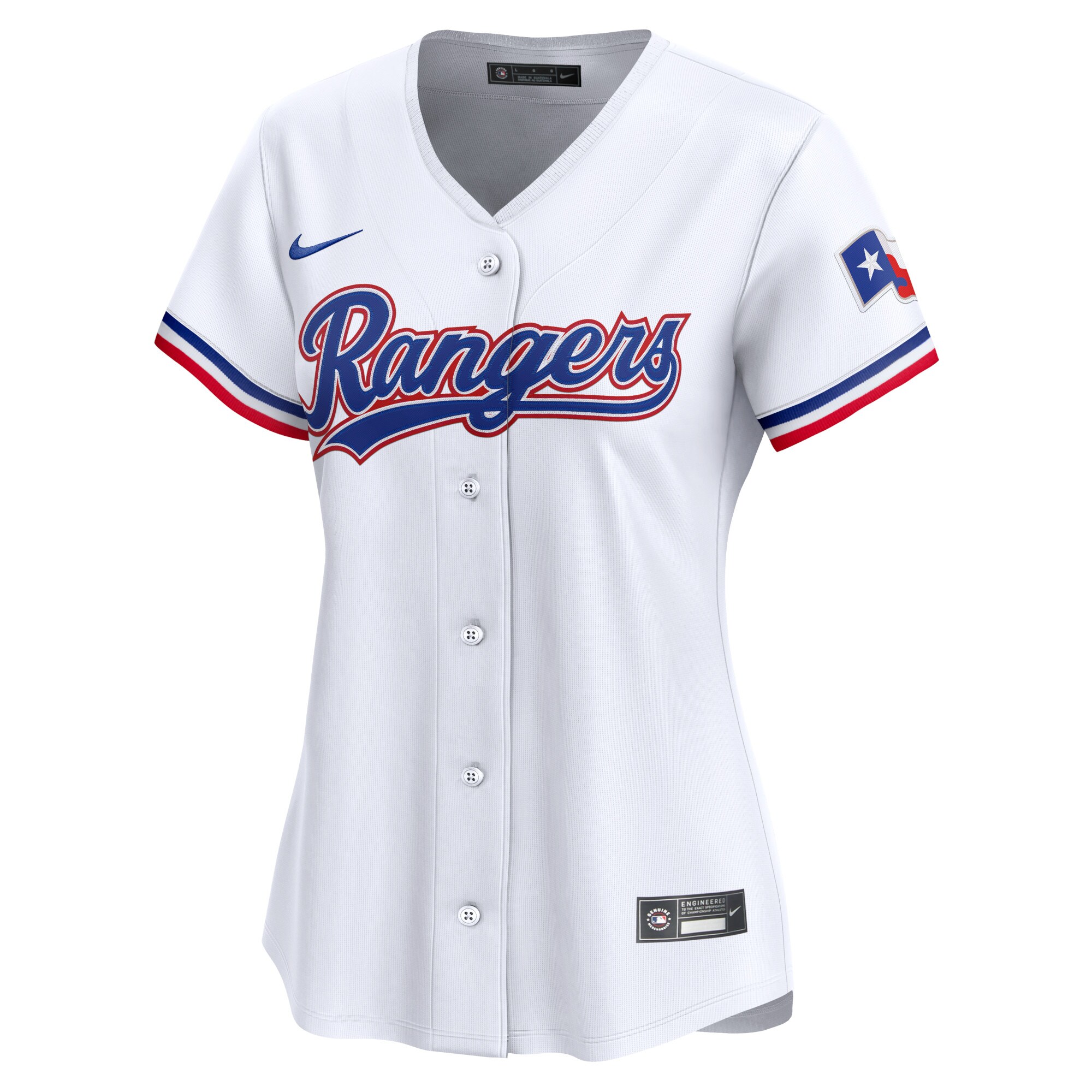 Texas Rangers  Women's Home Limited Jersey - White