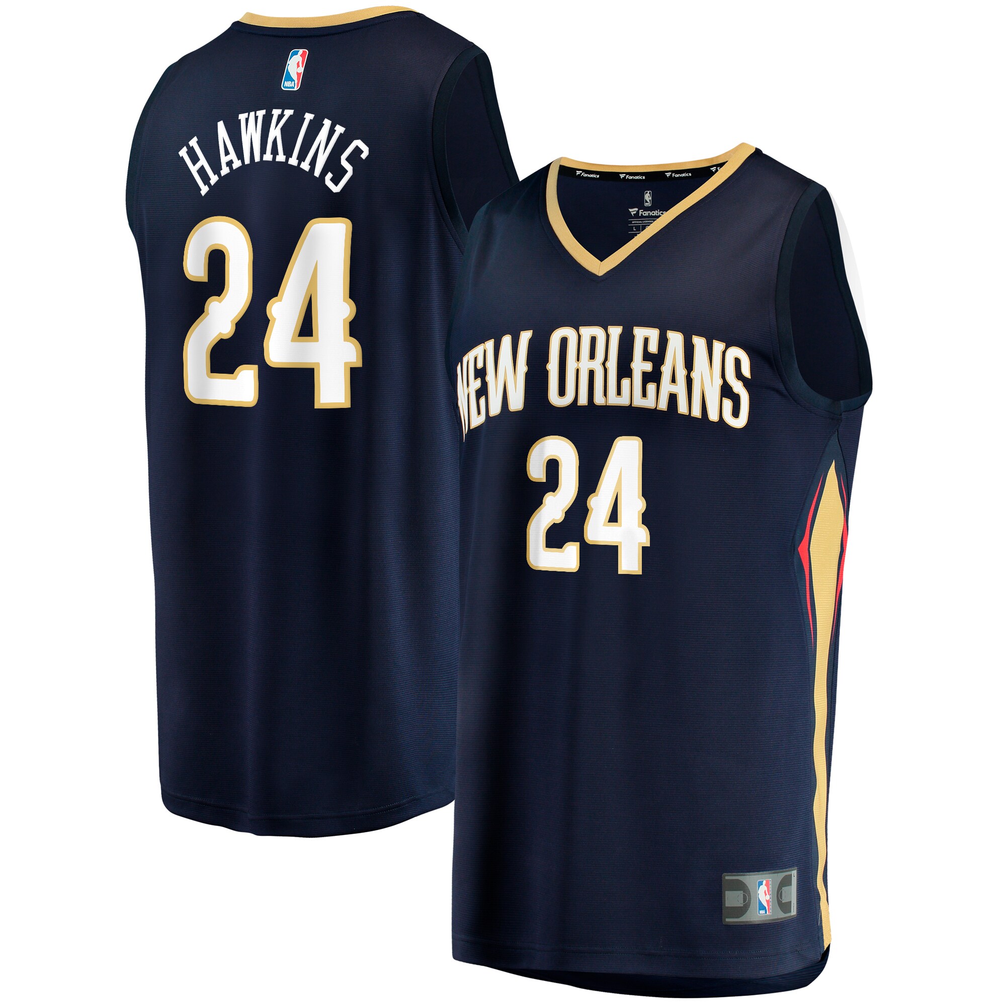 Jordan Hawkins New Orleans Pelicans Fanatics Youth Fast Break Replica Jersey - Icon Edition - Navy