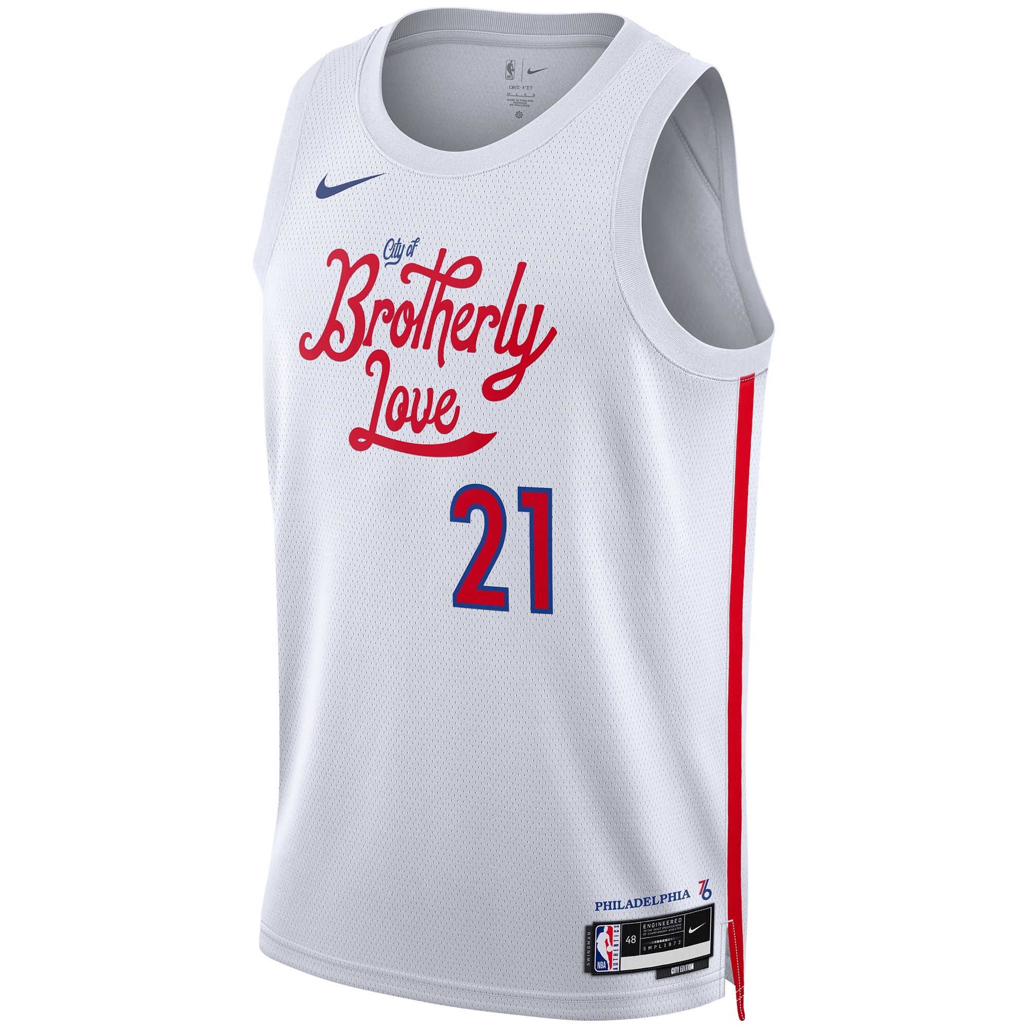 Joel Embiid Philadelphia 76ers Unisex 2022\/23 Swingman Jersey - City Edition - White