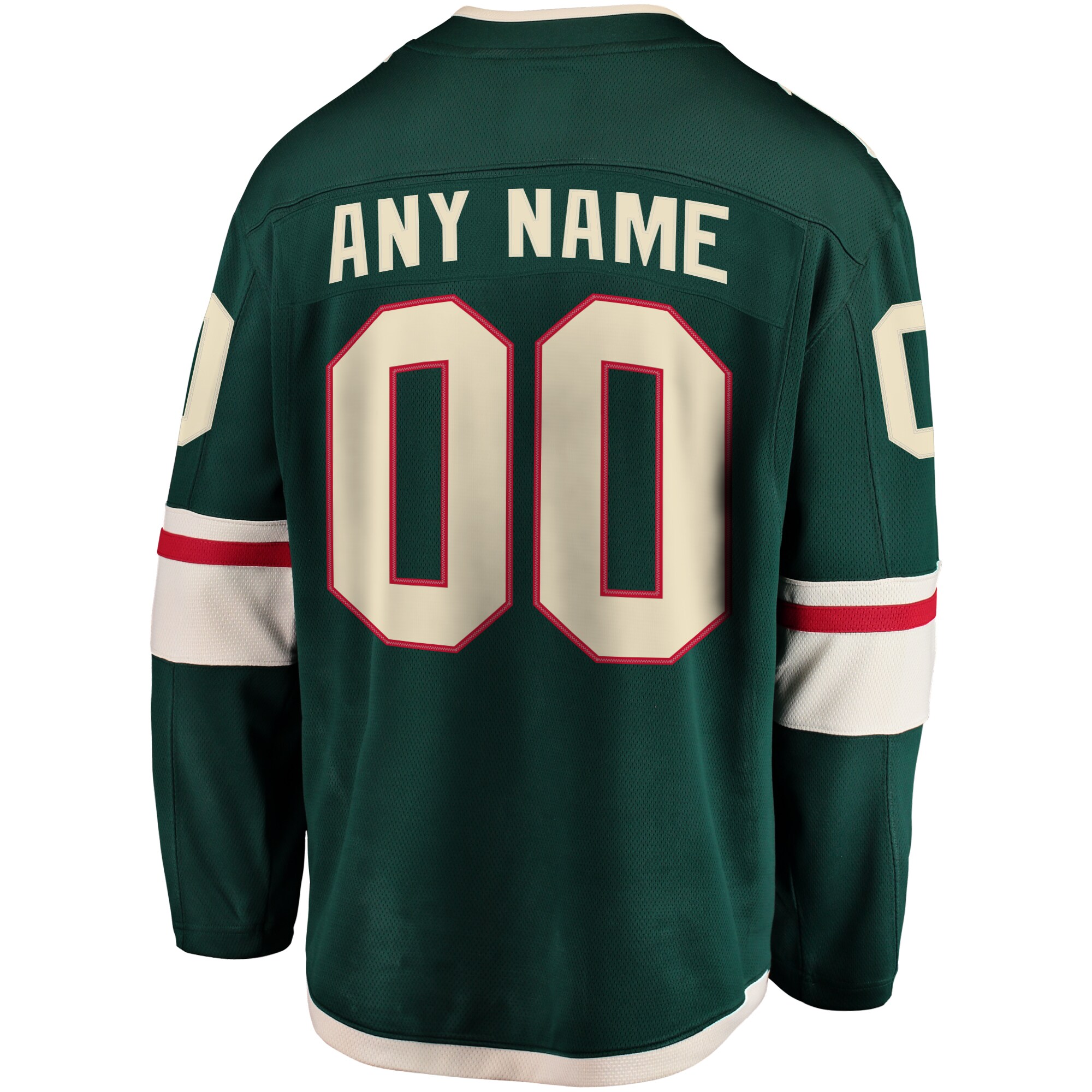 Minnesota Wild Fanatics Youth Home Breakaway Custom Jersey - Green