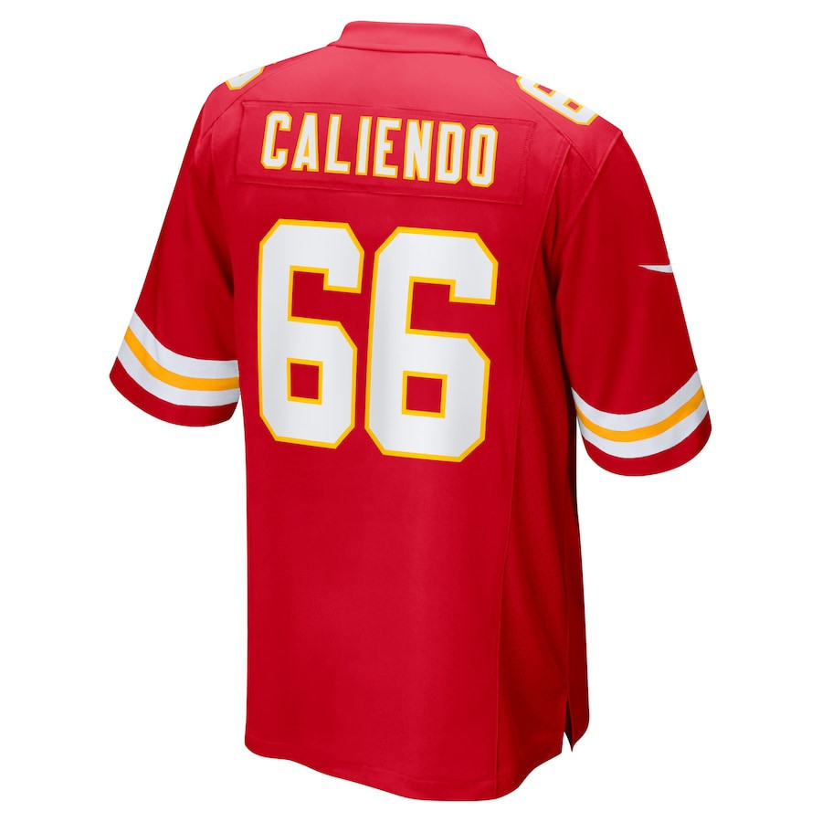 Mike Caliendo #66 Kansas City Chiefs Super Bowl LIX Jersey - Men's - Red