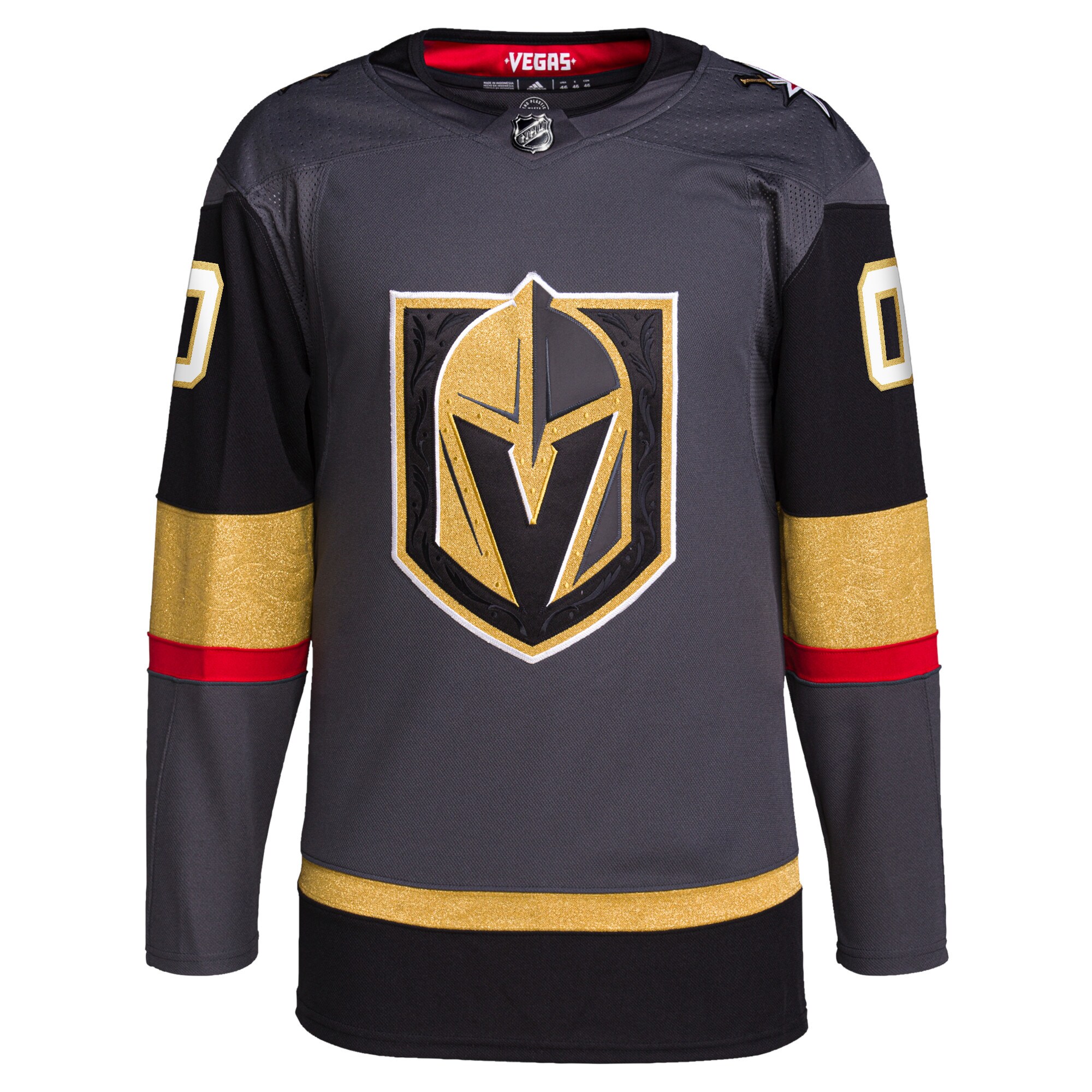 Vegas Golden Knights adidas Alternate Primegreen Authentic Custom Jersey - Gray