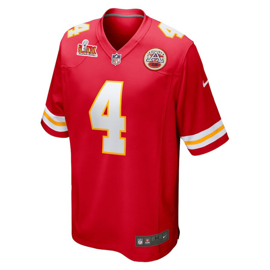 Rashee Rice #4 Kansas City Chiefs Super Bowl LIX Jersey - Men's - Red
