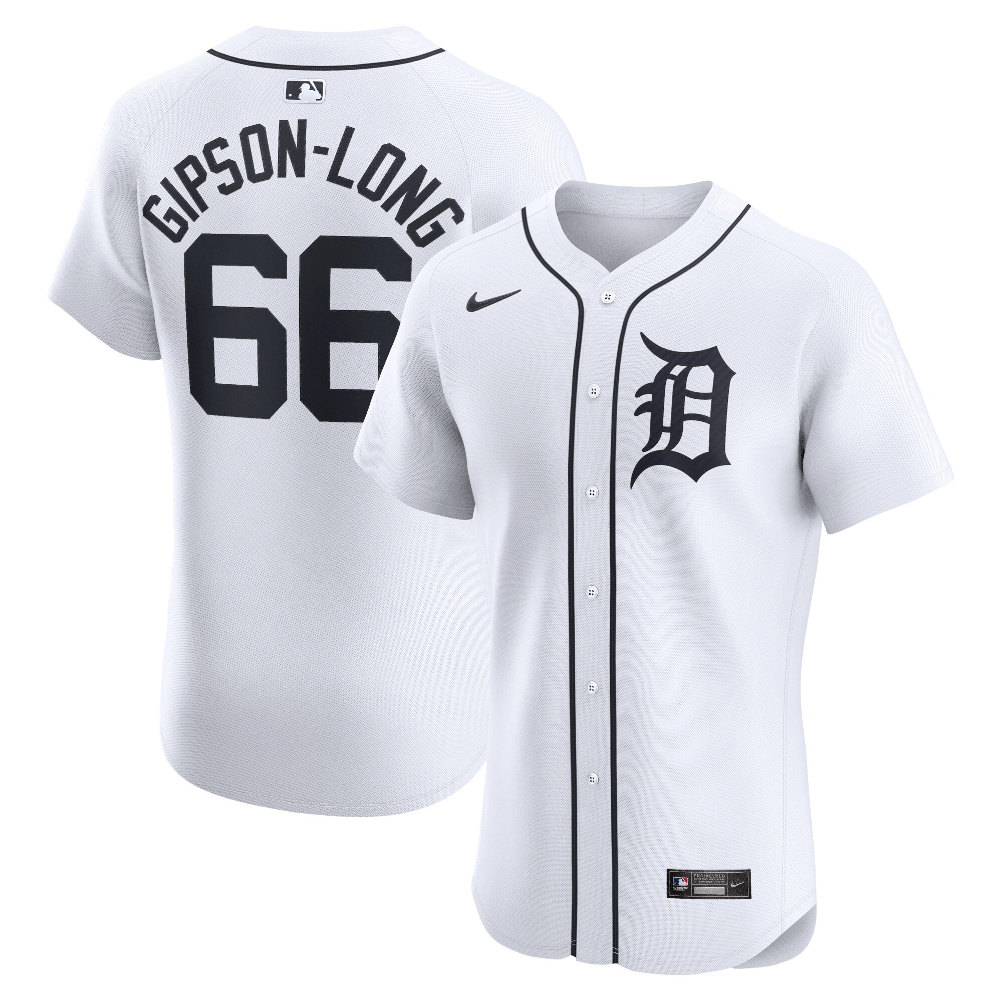 Sawyer Gipson-Long Detroit Tigers  Home Elite Player Jersey - White