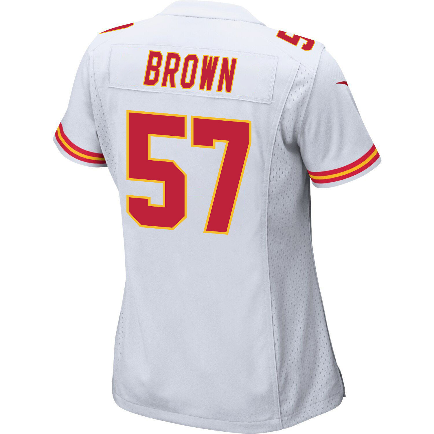 Orlando Brown 57 Kansas City Chiefs Super Bowl LVII Champions 3 Stars Women Game Jersey - White