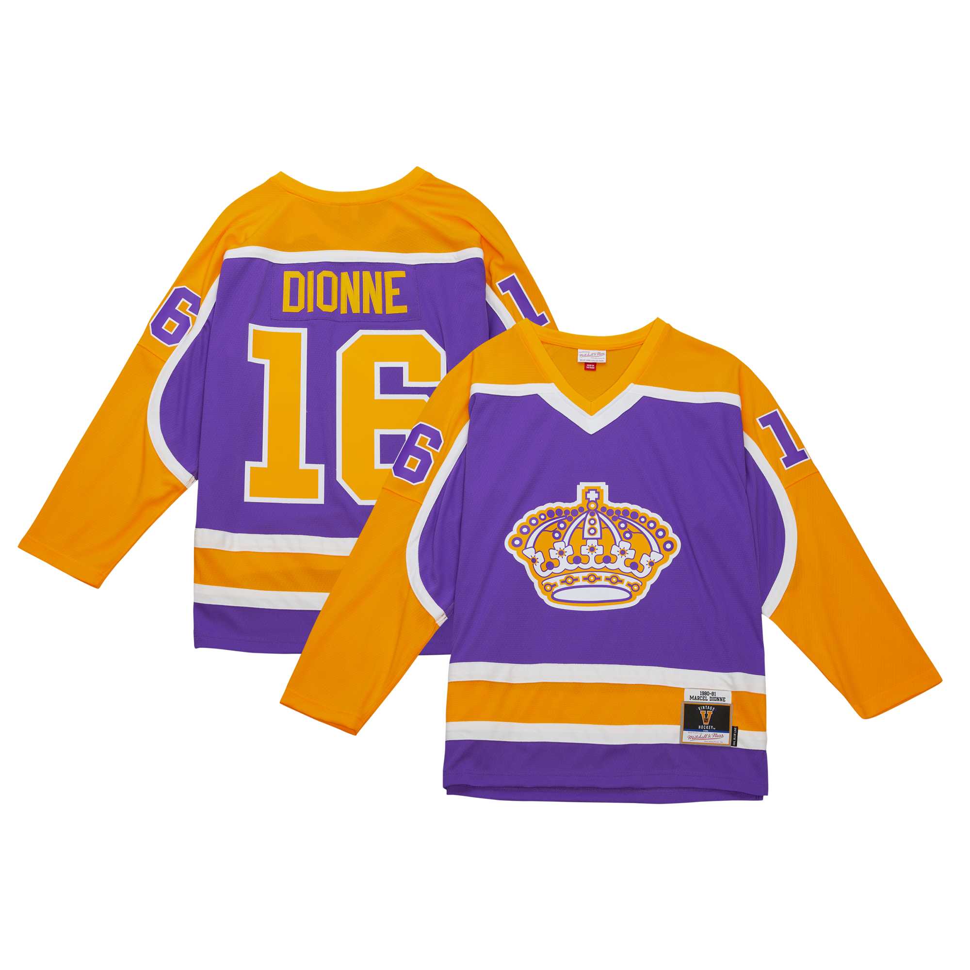 Marcel Dionne Los Angeles Kings Mitchell & Ness 1980\/81 Blue Line Player Jersey - Purple