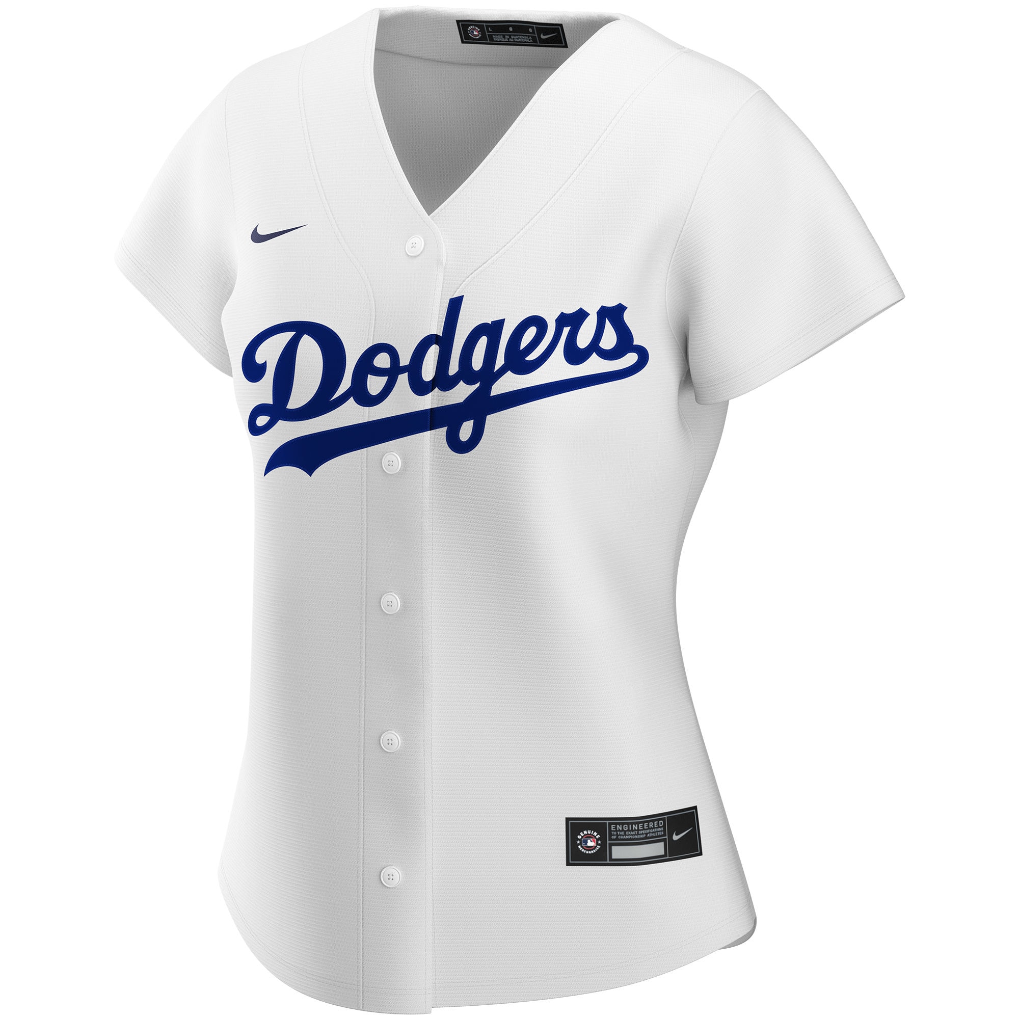 Los Angeles Dodgers  Women's Home Replica Custom Jersey - White