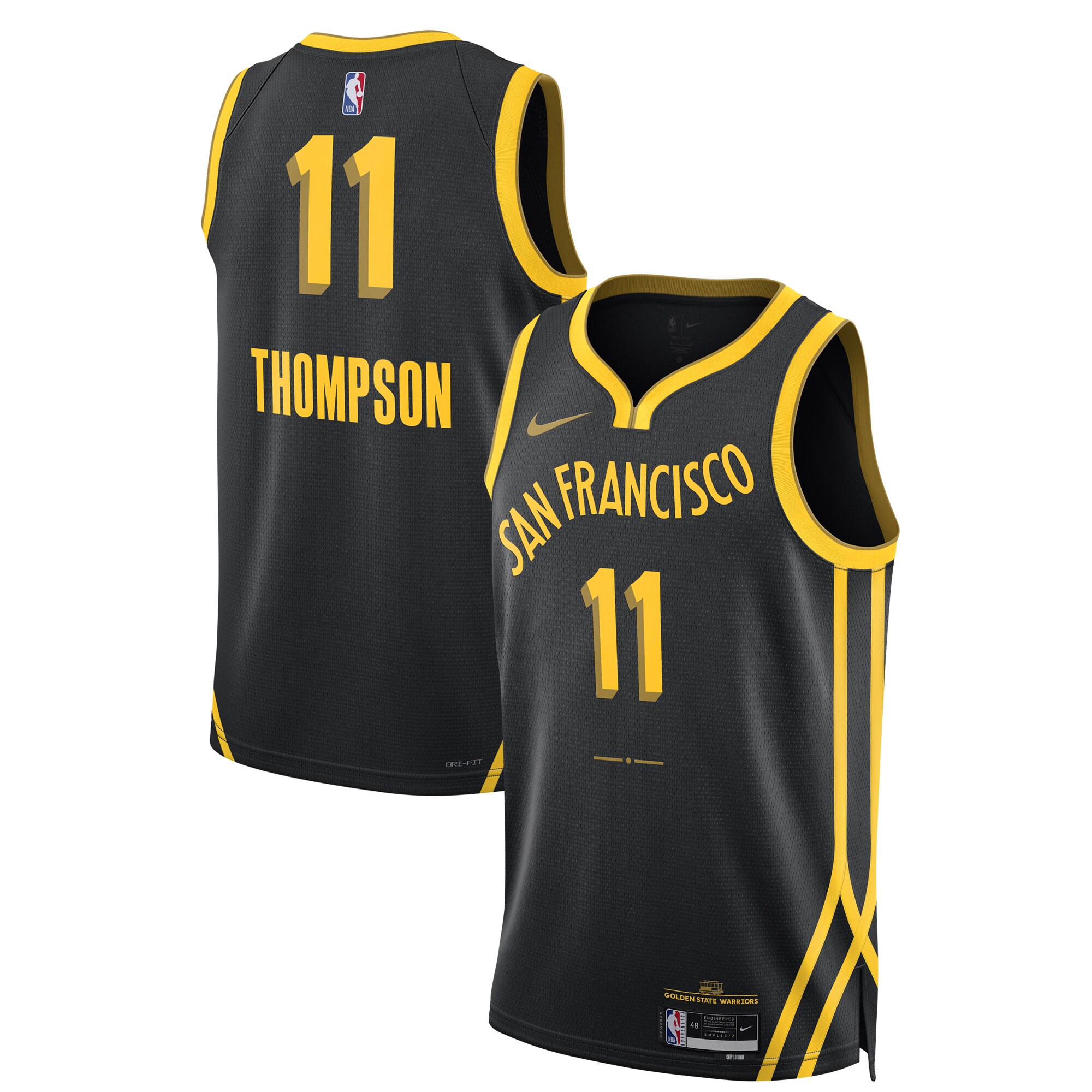 Klay Thompson Golden State Warriors Unisex 2023\/24 Swingman Jersey - Black - City Edition