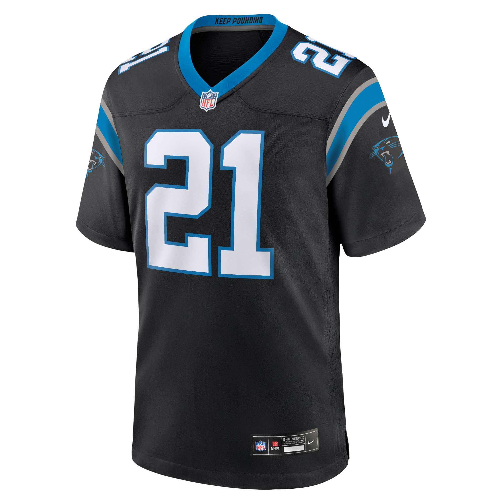 Jeremy Chinn Carolina Panthers  Game Jersey - Black