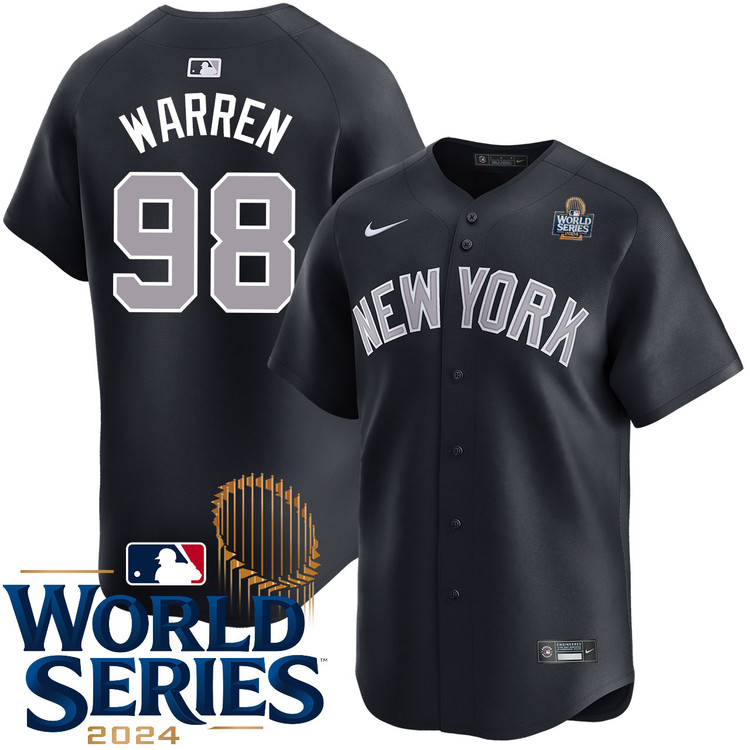 Will Warren New York Yankees Alternate Road Limited World Series Jersey