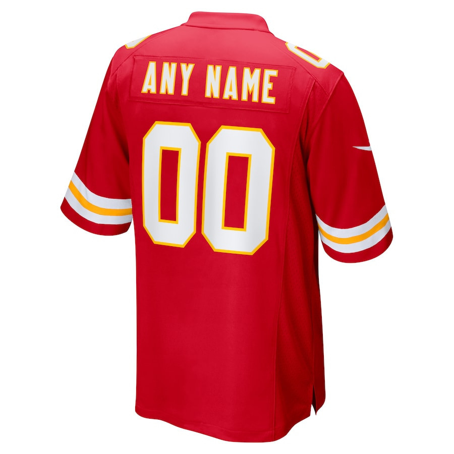 Kansas City Chiefs Super Bowl LVIII Patch Fashion Game Custom Jersey - Red
